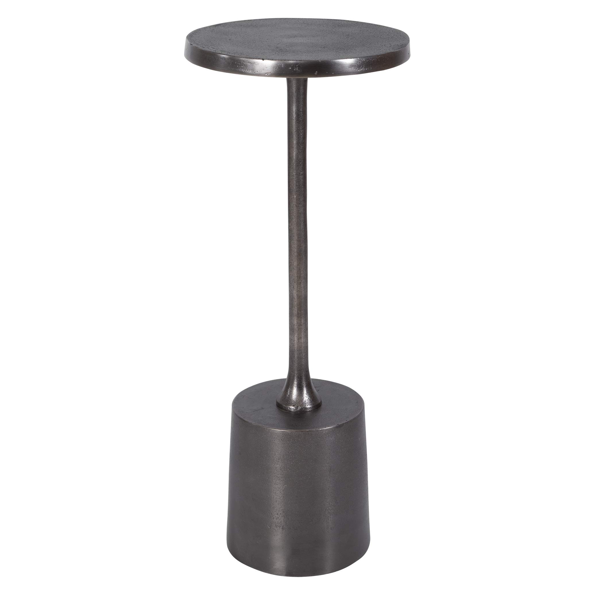 Sanaga Nickel Drink Table - Modern & Durable Coffee Side Table for Living Room, Patio, or Office - Perfect for Coffee, Tea, and Beverages