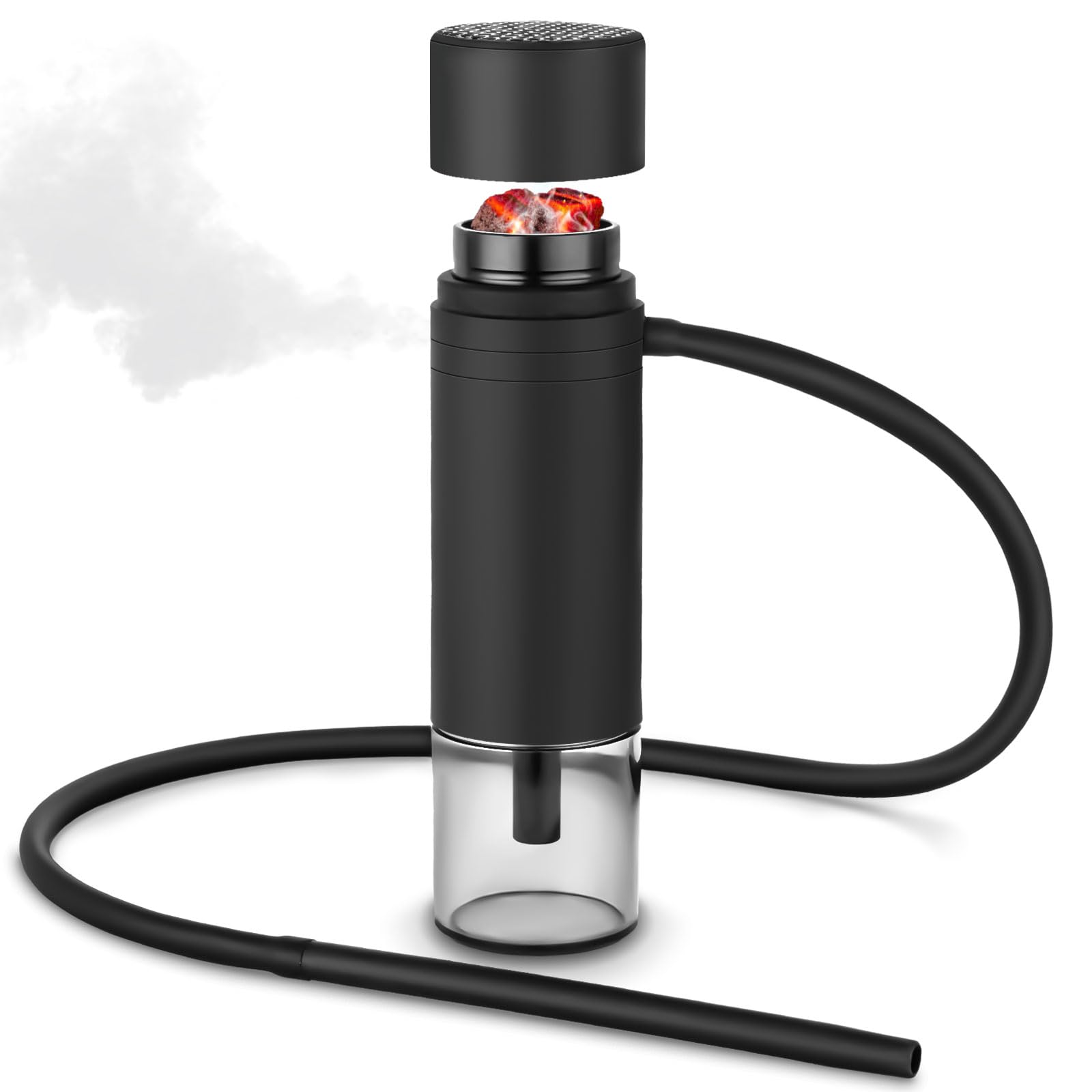 Portable Travel Hookah Set with Cup - Complete Hookah Accessories Included for Car, Camping & Outdoor Use