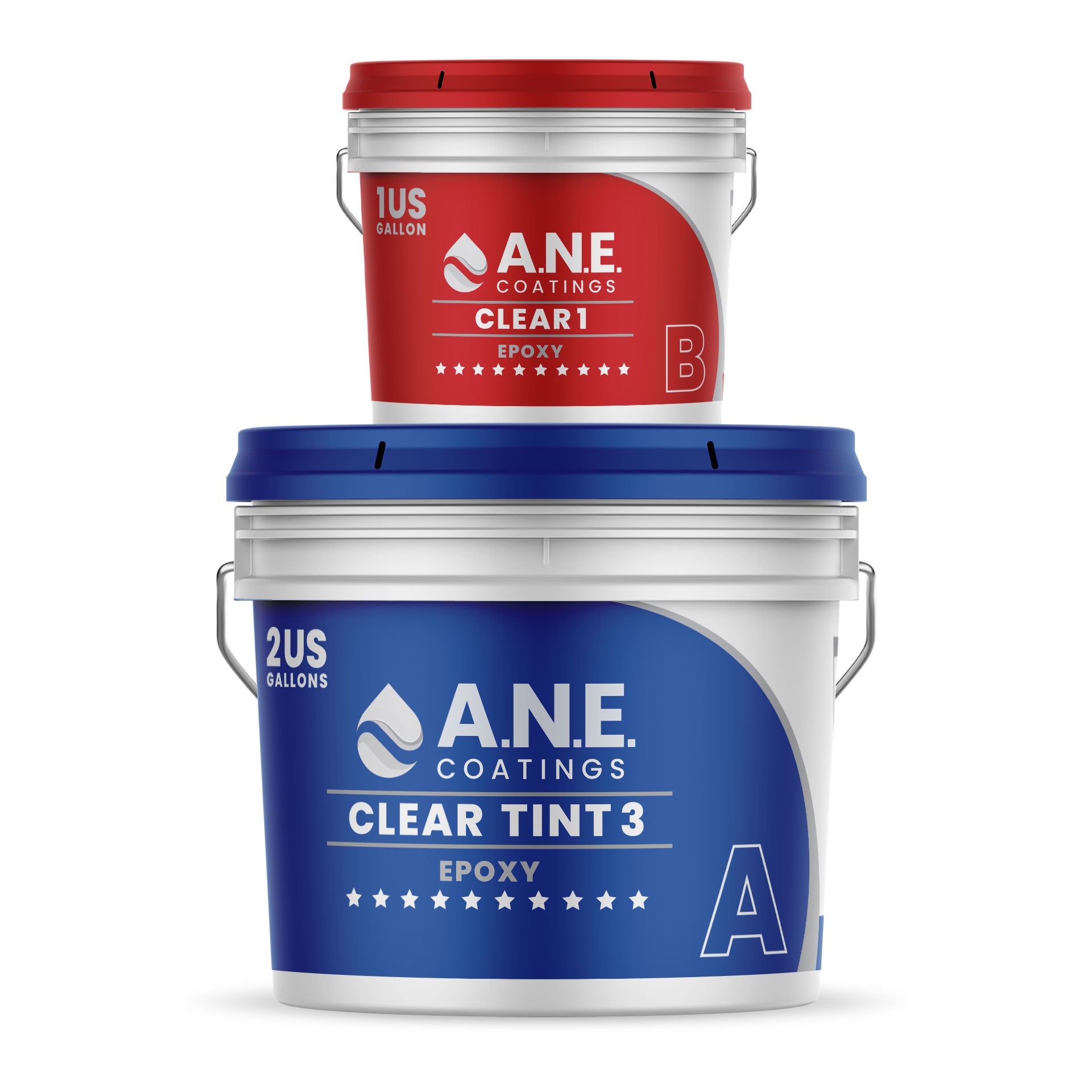 ANE CLEAR 3 Gallon Kit - High Gloss Epoxy Resin for Countertops, Tables & DIY Projects - Perfect for Bar Tops, Wood Sealing & Art Coatings
