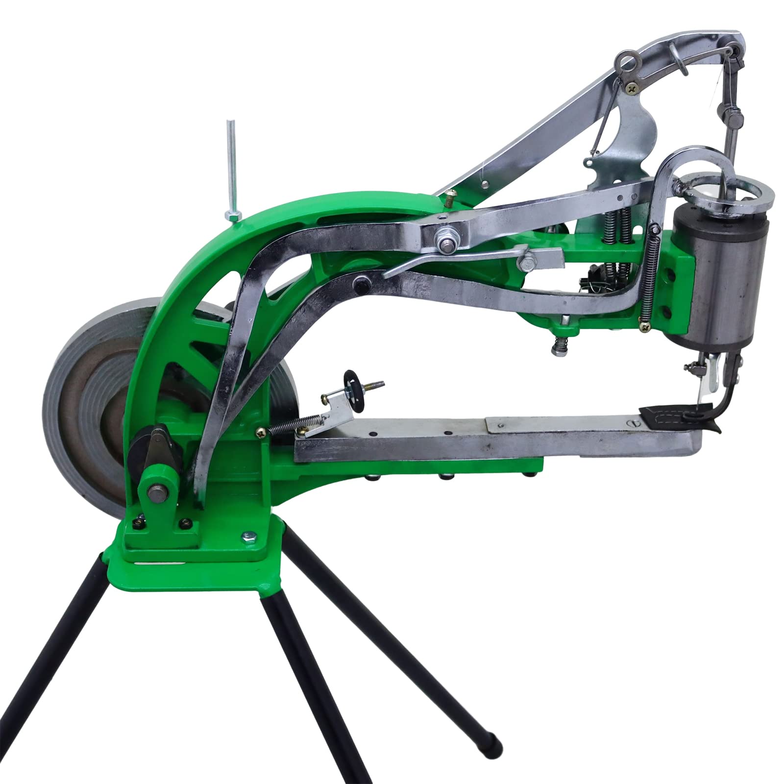 Professional Dual Cotton Nylon Line Shoe Repair Machine - Heavy Duty Cobbler Sewing Equipment with Adjustable Tripod Stand for Leather, Canvas & Sneaker Repair - Perfect for Shoe Shops, DIY Enthusiasts & Home Use