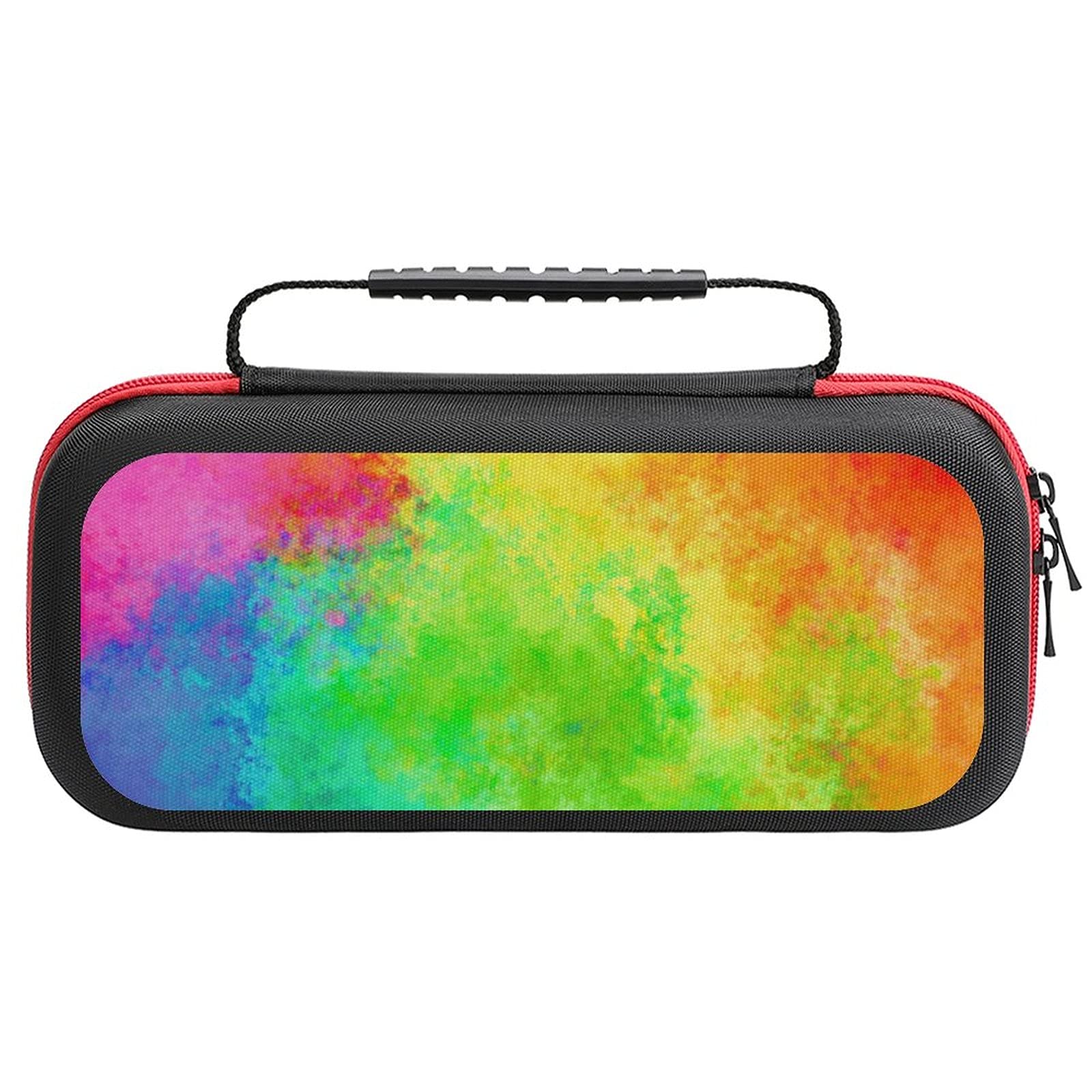 Colorful Cloud Pattern Printed Travel Carrying Case for Nintendo Switch Lite & Accessories - Portable Storage Bag for Gaming, Commuting, and Outdoor Adventures