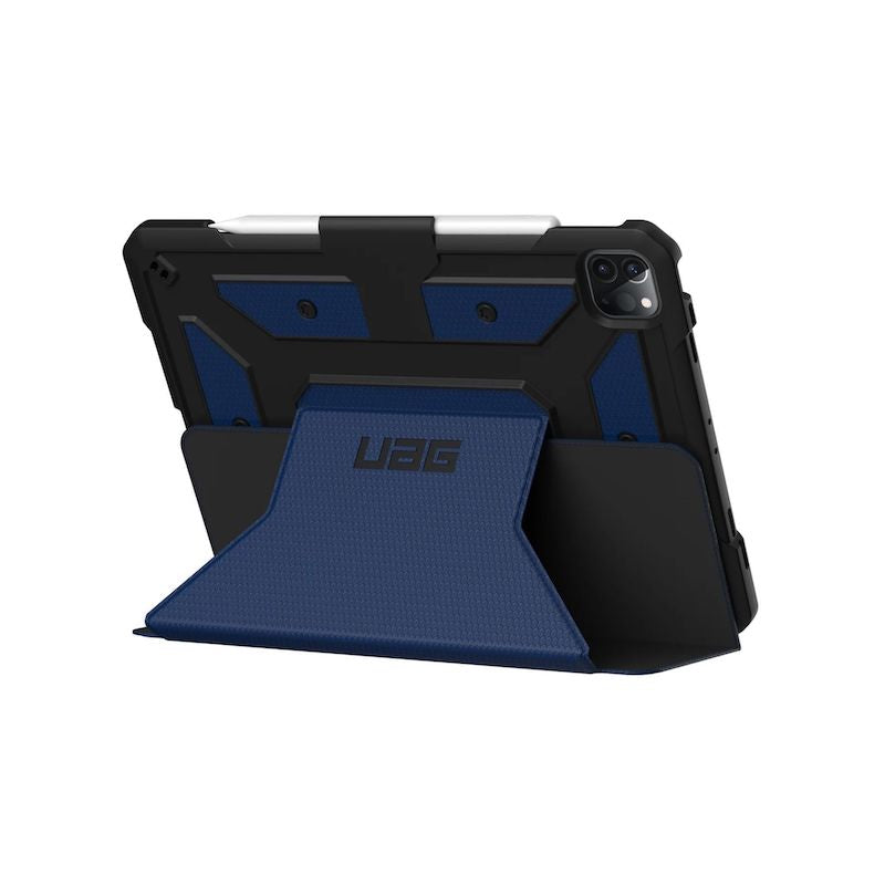 UAG METROPOLIS Folio Case for iPad Pro 12.9 4th Gen/M1 (2021/2022) - Cobalt Blue | Slim Protective Cover with Stand | Perfect for Work, Travel & School