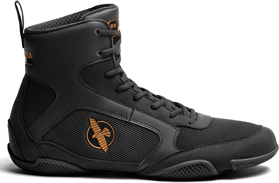 Hayabusa Pro Boxing Shoes for Men & Women - Lightweight, Breathable Training Shoes for Boxing, MMA, Kickboxing - High-Top Ankle Support & Non-Slip Sole - Perfect for Gym, Sparring & Competition