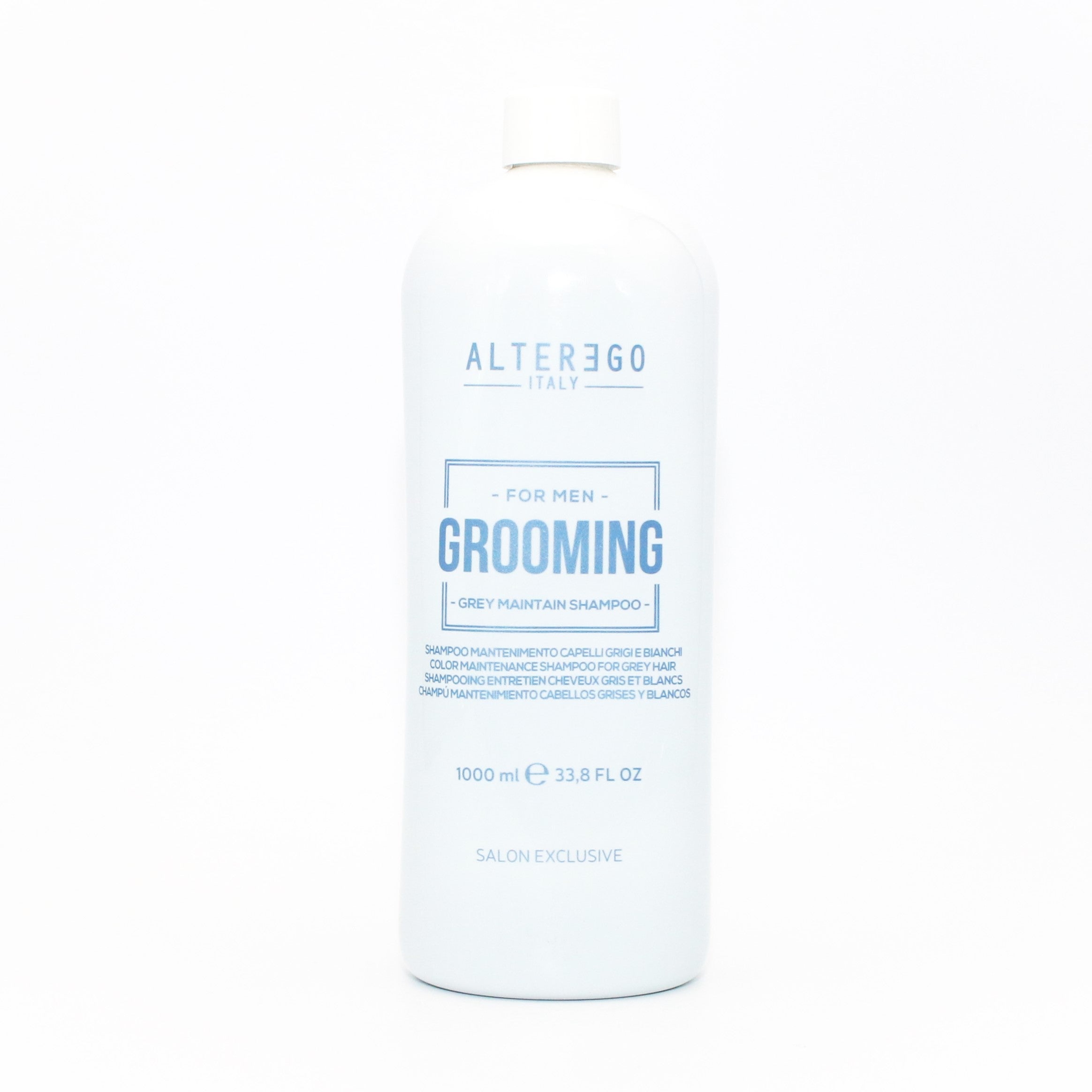 Alterego For Men Grey Hair Maintenance Shampoo - 33.8 oz | Anti-Graying & Color Protection Formula for Men's Hair Care | Perfect for Daily Use & Professional Styling