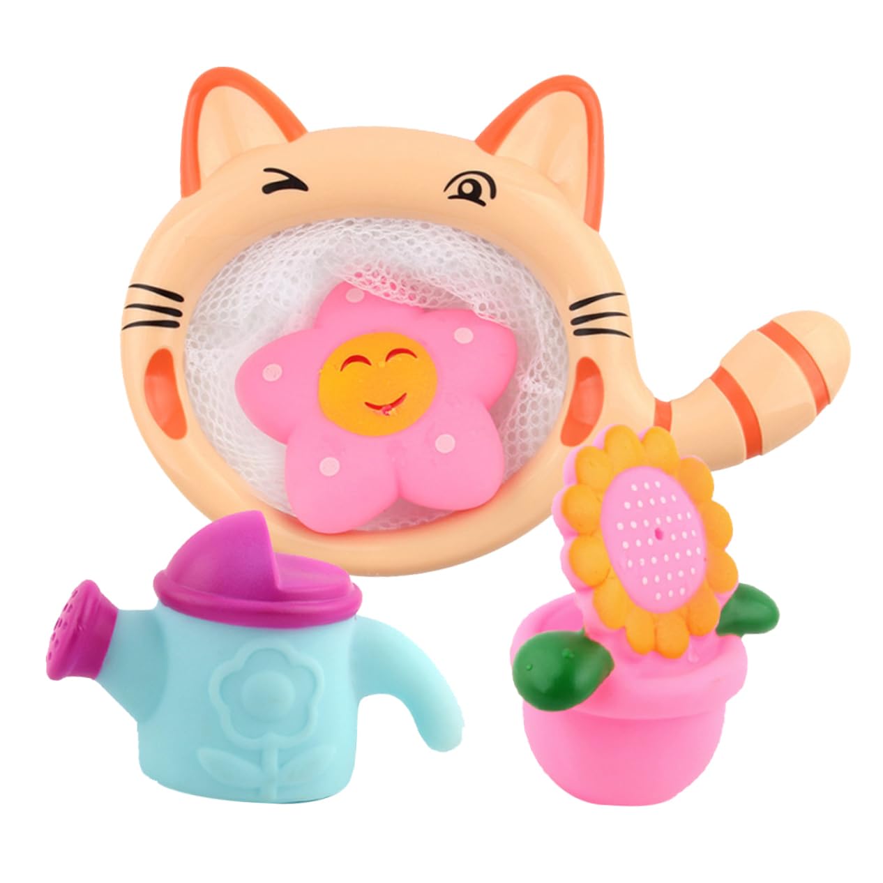 VICASKY 12 Pcs Cute Kitten & Sea Animal Bath Toys Set - Non-Toxic Bathtub Toys for Toddlers & Kids - Fun Bath Time Play for Baby Boys & Girls - Perfect for Sensory Play & Early Learning Development