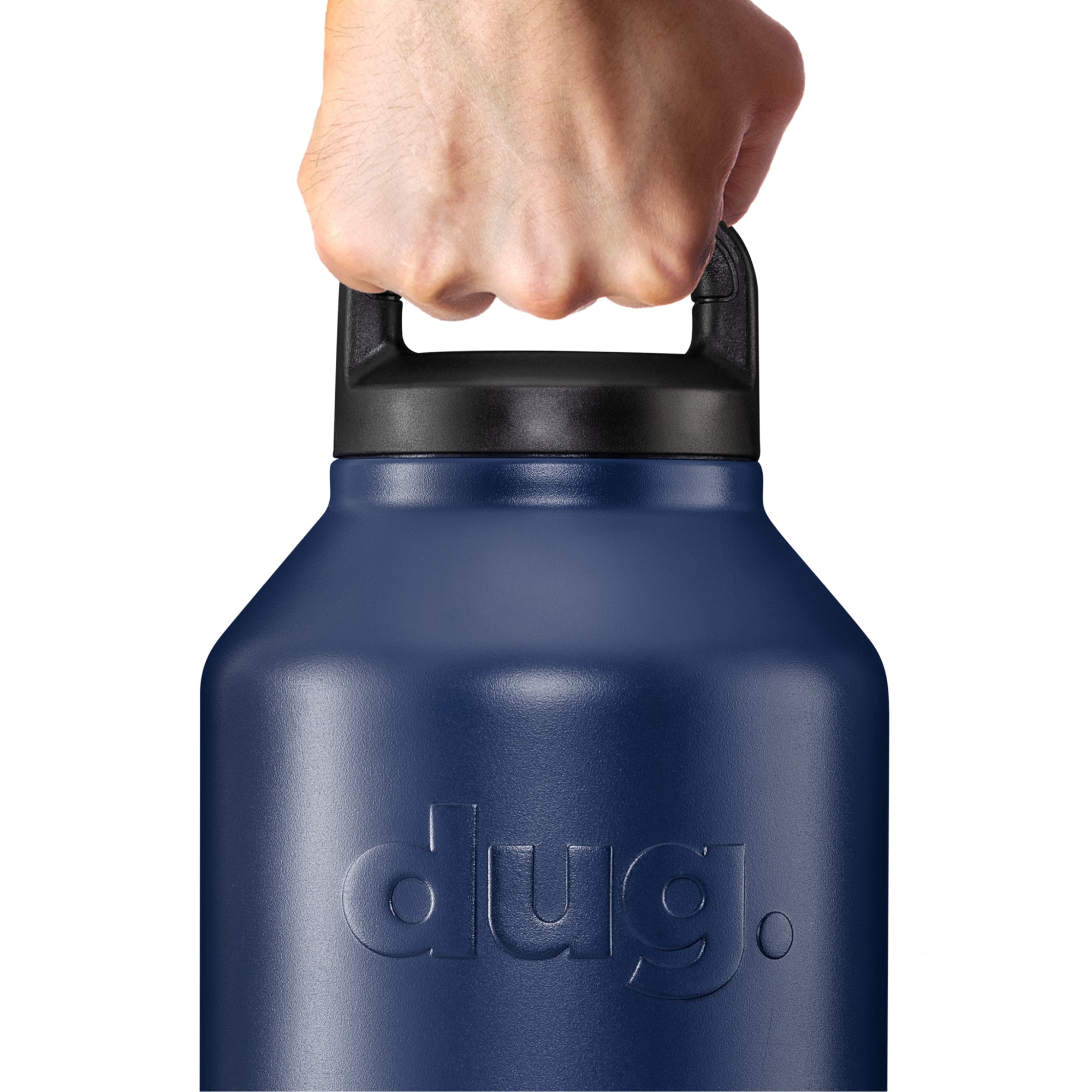 2L Navy Blue Water Bottle - BPA Free, Leak Proof & Insulated for Gym, Hiking & Outdoor Activities