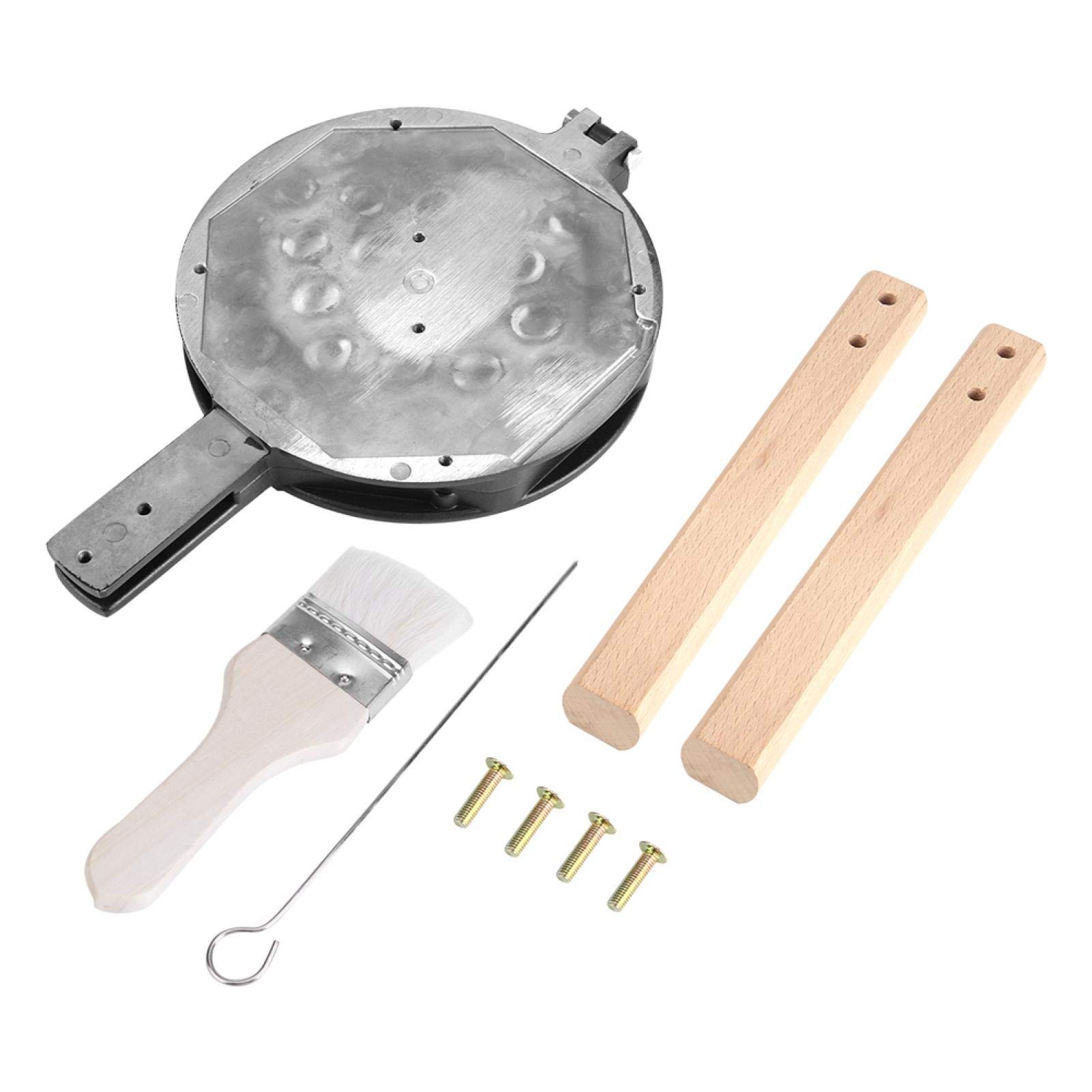 EVTSCAN Nonstick Egg Waffle Maker Pan - Bubble Waffle Iron Mold with Accessories for Home & Commercial Use - Perfect for Breakfast, Desserts, and Street Food Snacks