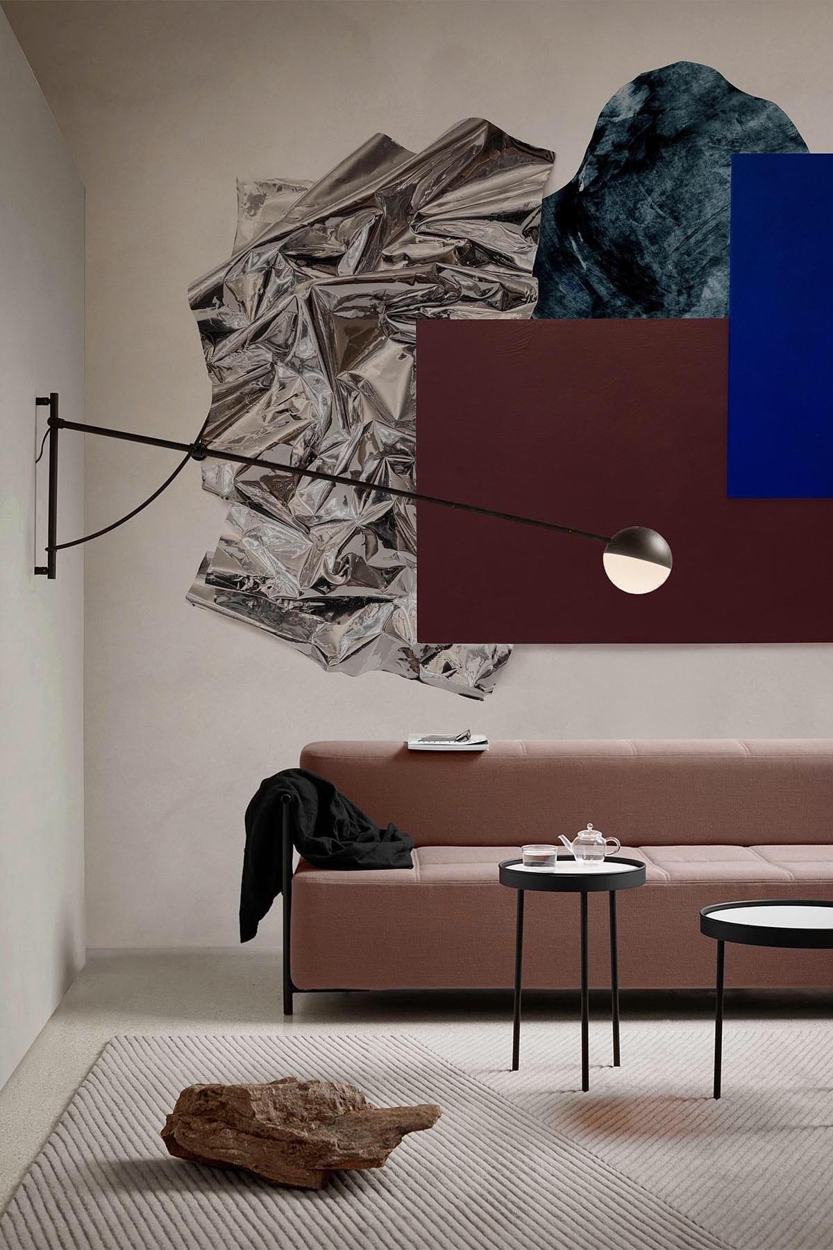 Metallic Graphic Art Mixed Multi - Modern Abstract Wall Decor for Living Room, Bedroom & Office - Perfect for Home & Office Decor