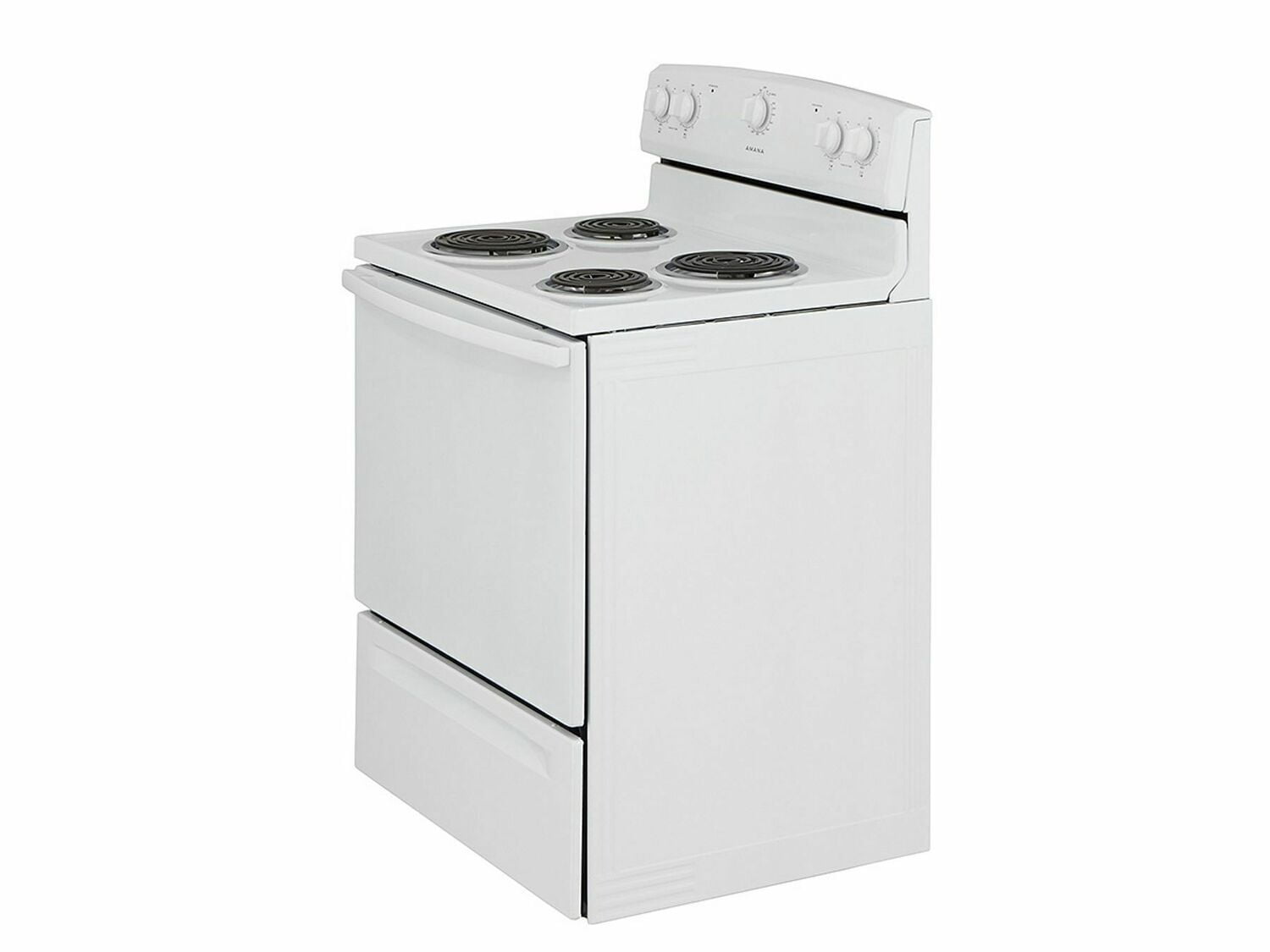 Amana ACR2303MFW 30-Inch Electric Range with Warm Hold Feature - White | Perfect for Home Kitchens & Small Restaurants