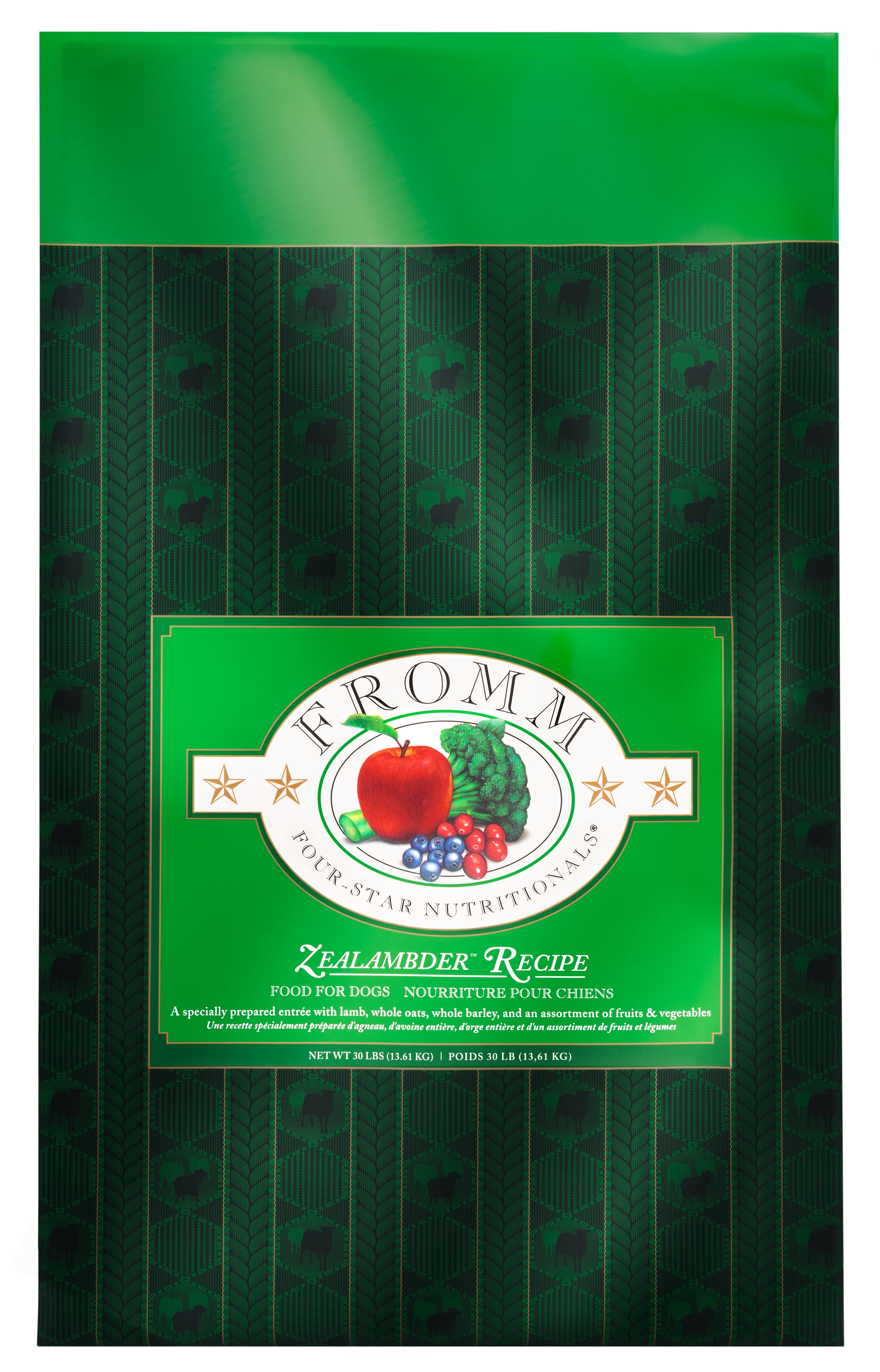 Fromm Four Star Grain-Free Dry Dog Food - Premium Lamb Recipe for All Breeds & Life Stages - Ideal for Sensitive Stomachs & Healthy Skin