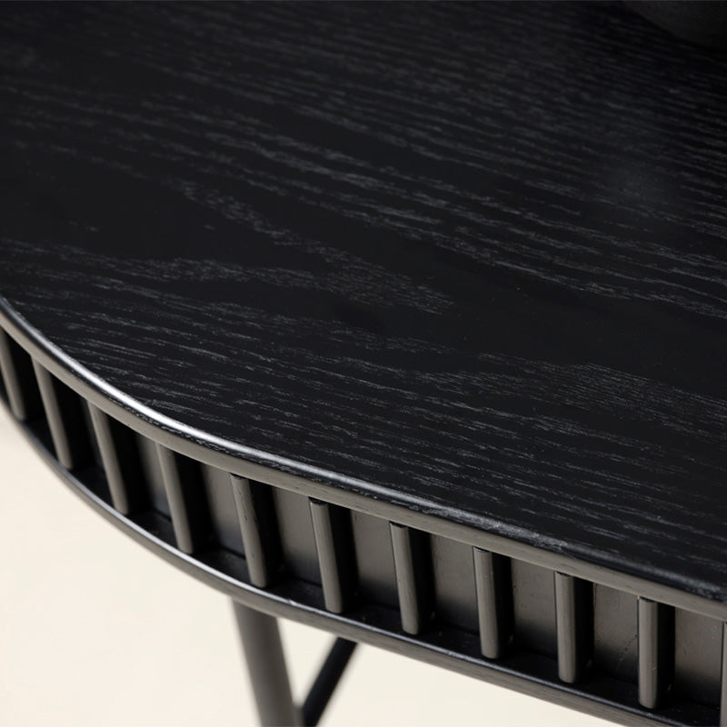 SIERRA 47-Inch Study Desk for Home Office, Black - Perfect for Small Spaces, Dorm Rooms & Workstations