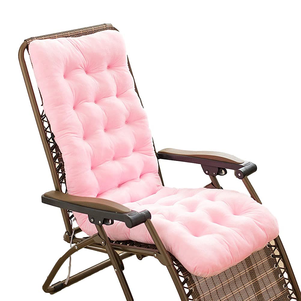 **Thick Rocking Chair Cushions for Indoor & Outdoor Use – 100x45cm Pink Chaise Lounge, Rocking Bench, Wicker Furniture – Perfect for Patio, Garden, and Relaxation**