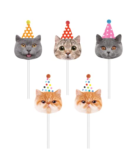 Merry Melting Birthday Candle for Cake Topper - Fun Cat Shaped Birthday Candles for Cakes, Cupcakes & Desserts - Perfect for Birthday Parties, Celebrations & Special Occasions