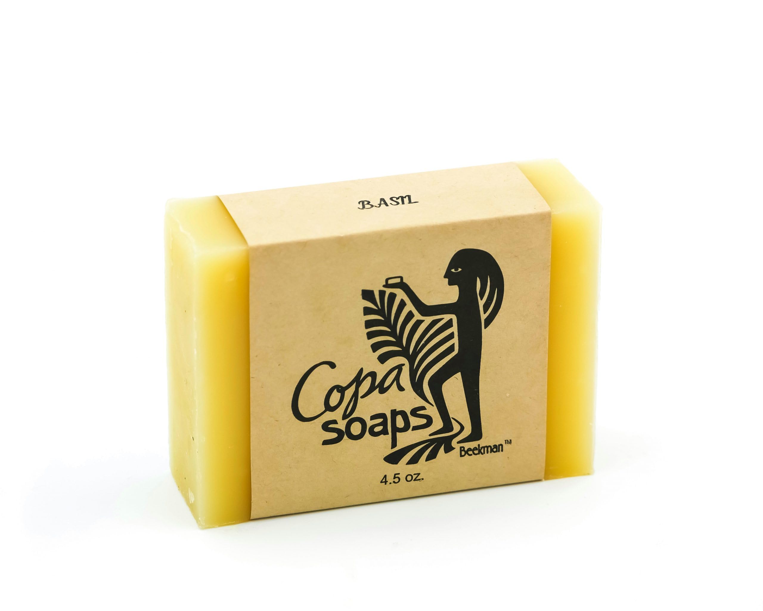 Beekman Basil Soap Bar - Natural Handmade Goat Milk Soap with Basil Essential Oil for Moisturizing & Gentle Cleansing | Perfect for Dry Skin, Sensitive Skin & Daily Skincare Routine