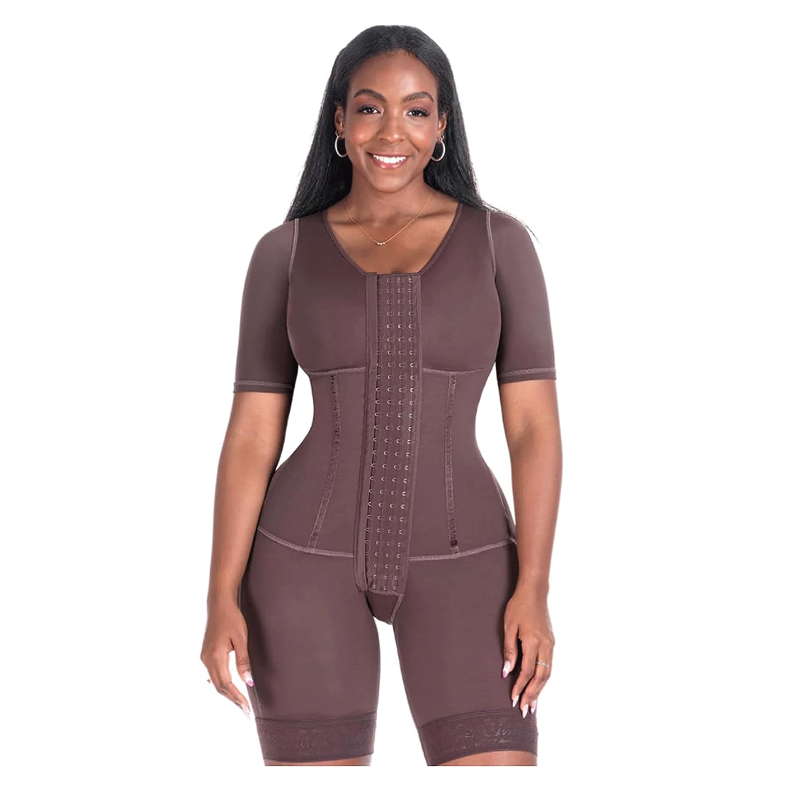 SAAKO Women's Waist Trainer Corset - High Compression Shapewear with Open Bust Design for Tummy Control & Hourglass Figure | Perfect for Postpartum Recovery, Workout & Special Occasions