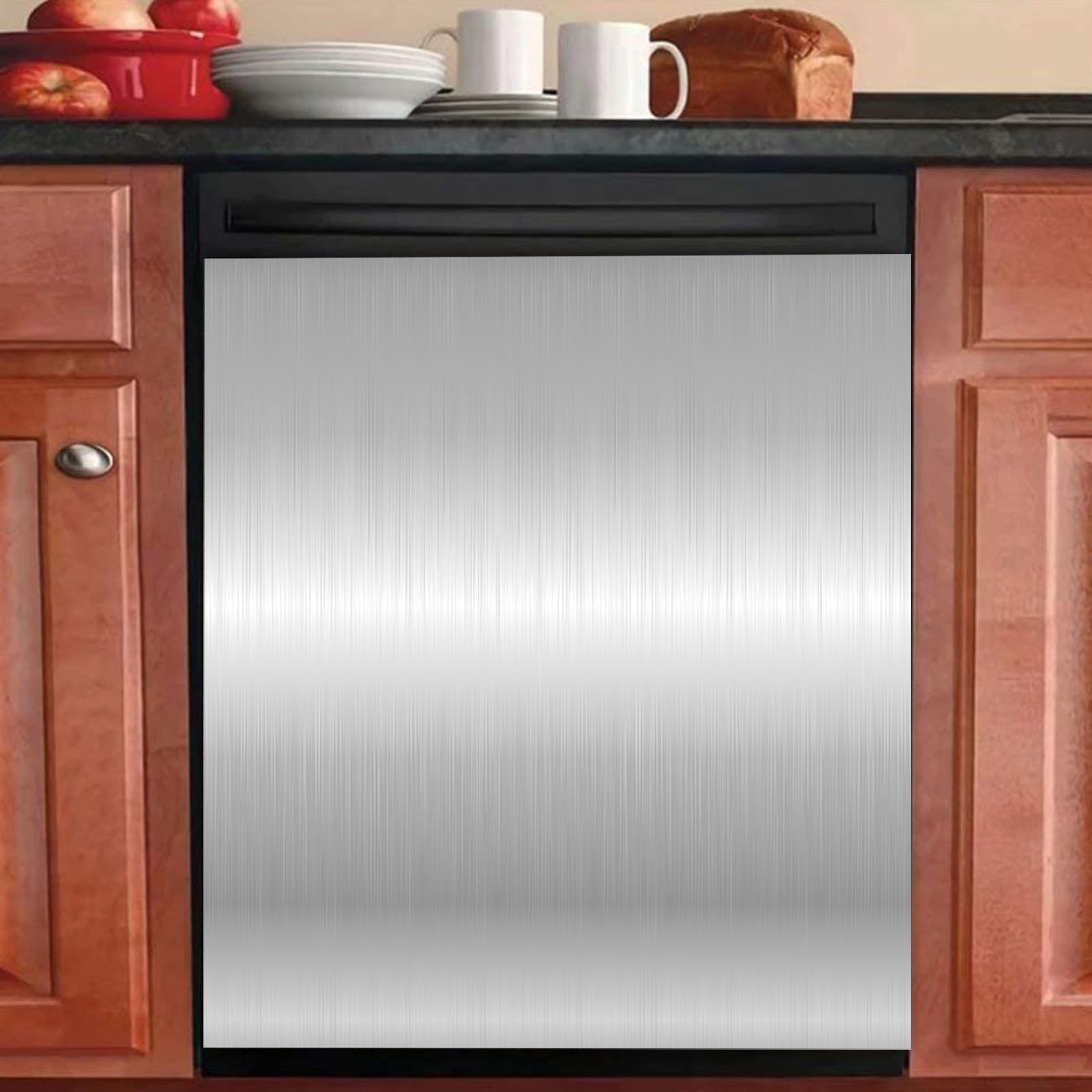Stainless Steel Magnetic Dishwasher Cover 23