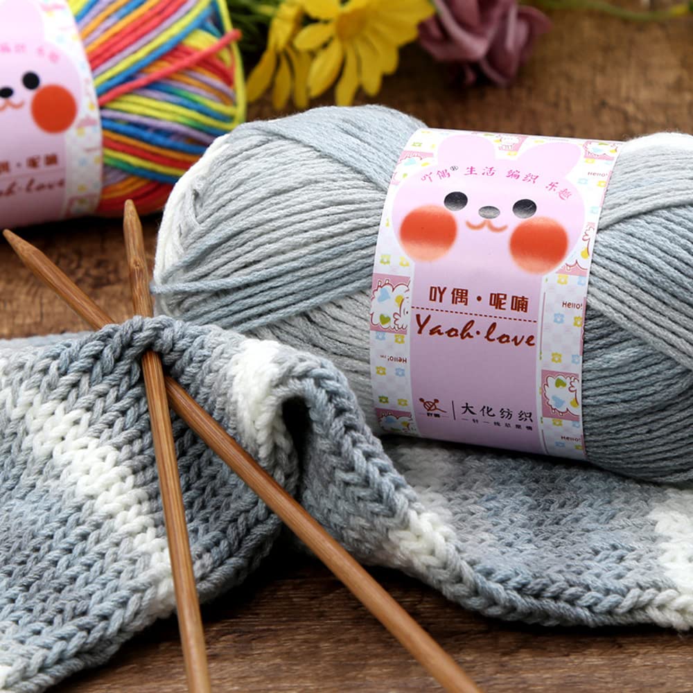 Premium Acrylic Ombre Yarn for Crochet & Knitting - 3.5oz Soft DIY Yarn for Scarves, Hats, Sweaters, Blankets - Rural Green - Perfect for Handmade Gifts & Cozy Winter Projects