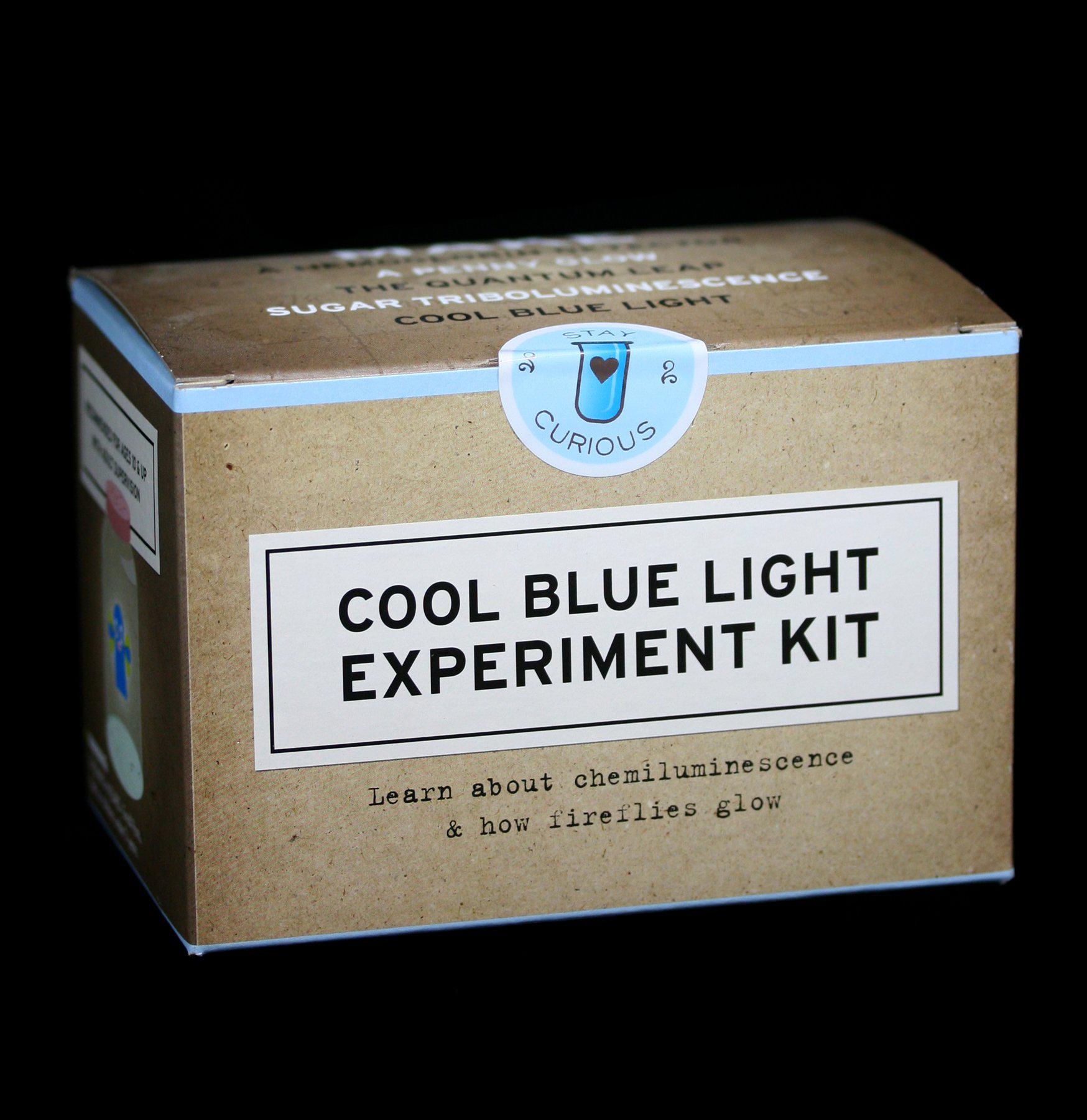 Cool Blue Light Experiment Chemistry Kit for Kids - Fun STEM Educational Science Toys for Home & Classroom Learning Activities