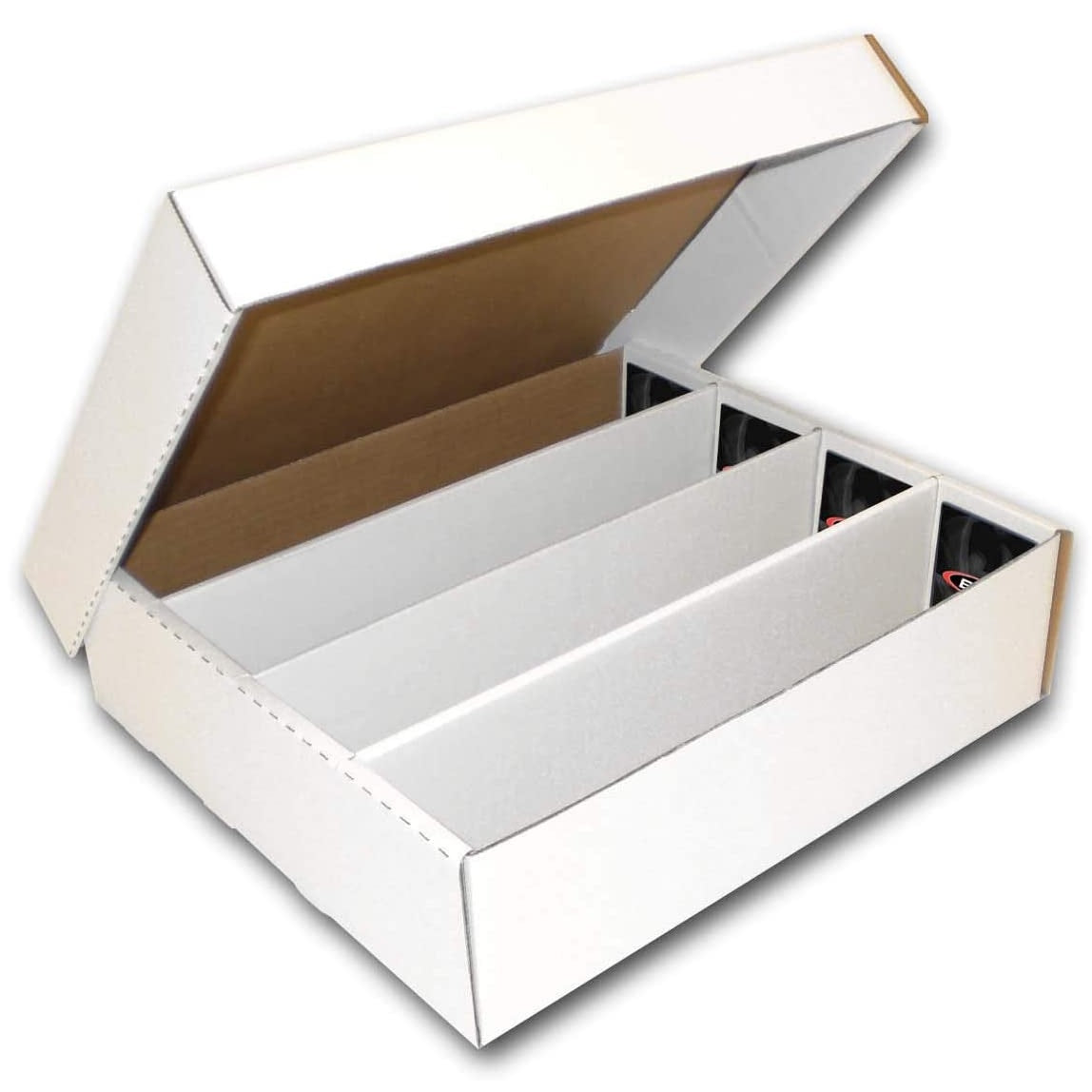 BCW 3200-Count Monster Trading Card Storage Box with Full Lid - Perfect for Collectors, TCG Cards, and Sports Memorabilia Organization