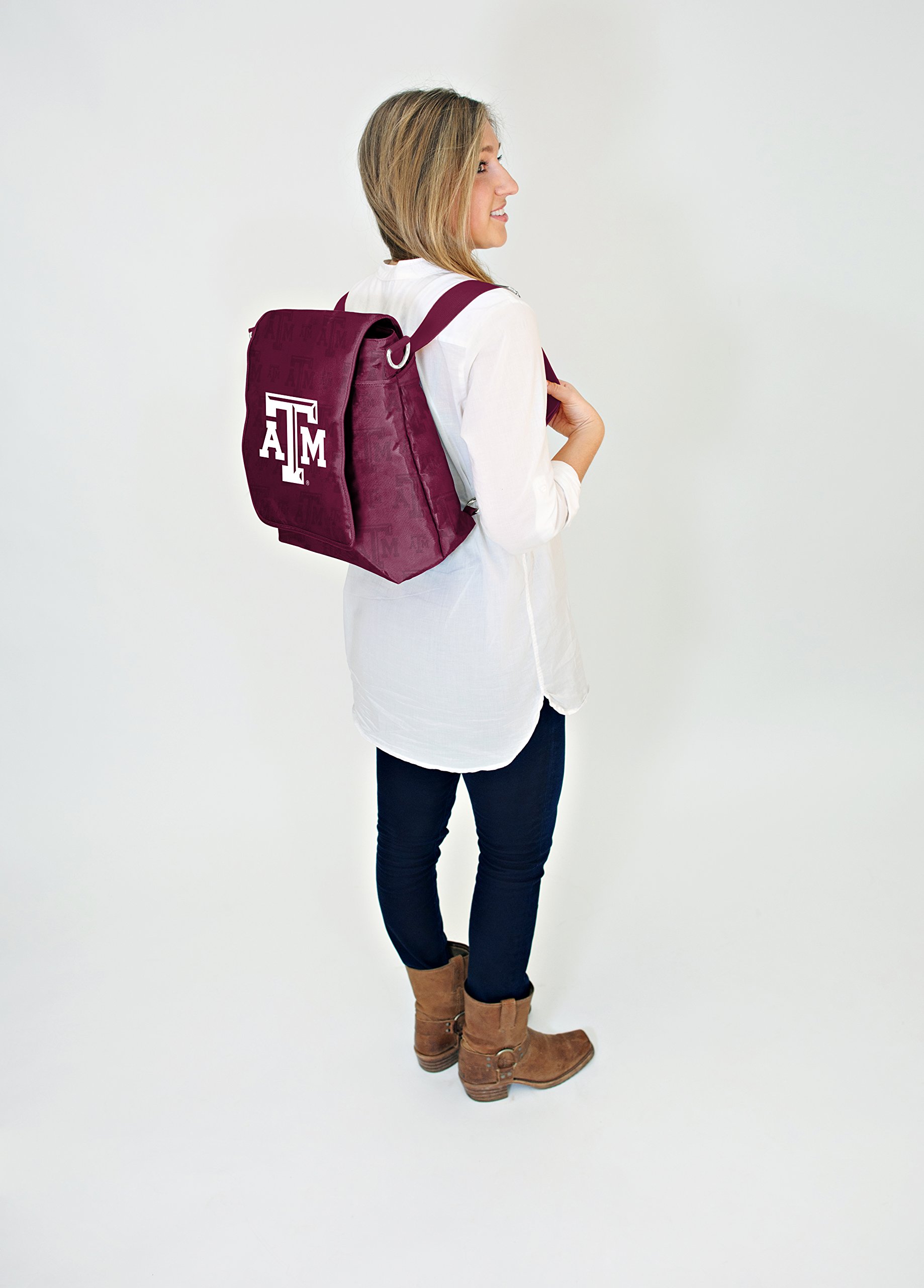 Texas A&M NCAA College Diaper Messenger Bag - Stylish & Functional Diaper Bag for Parents, Perfect for Campus Visits, Game Days & Family Outings