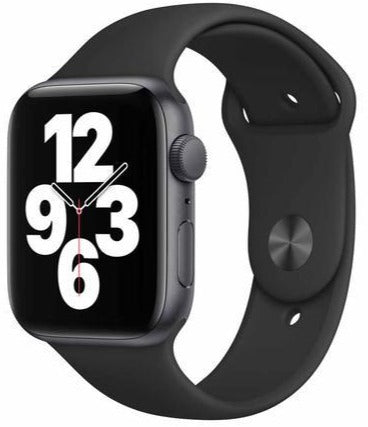 Apple Watch SE (GPS) 44mm Space Gray Aluminum Case with Black Sport Band - Smartwatch for Fitness Tracking, Notifications & Calls | Perfect for Running, Workouts & Daily Wear