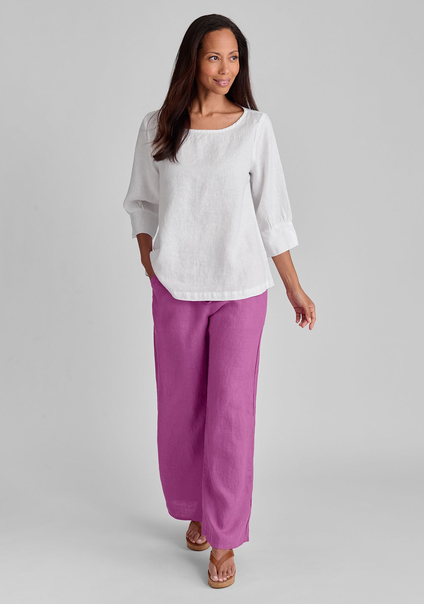 Stylish Women's Linen Shirt - Breathable Summer Blouse for Casual Outfits & Beach Vacations | Perfect for Office Wear, Weekend Outings & Tropical Getaways