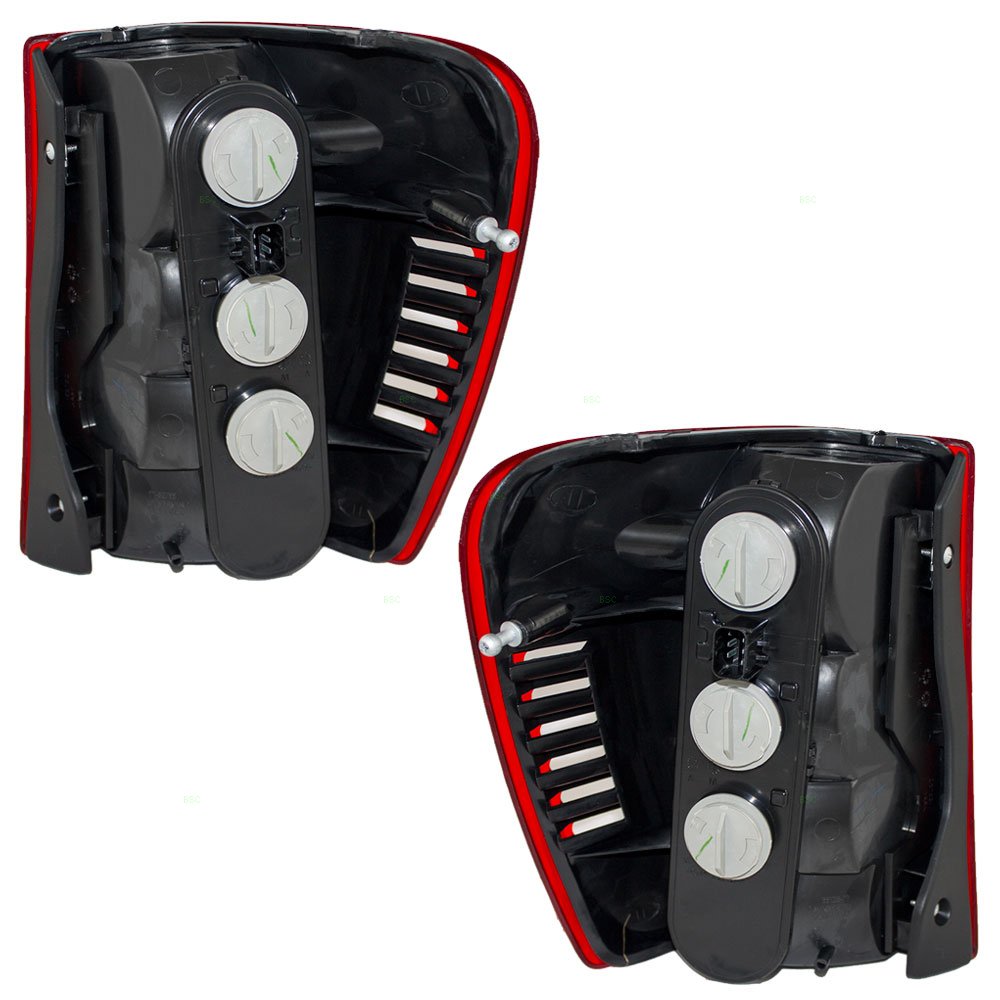 Brock Replacement Tail Lights Set for 2002-2004 Jeep Grand Cherokee - Driver & Passenger Side with Circuit Board (Compatible with Part #55155139AH & 55155138AI) - Perfect for Night Driving & Vehicle Safety Upgrades
