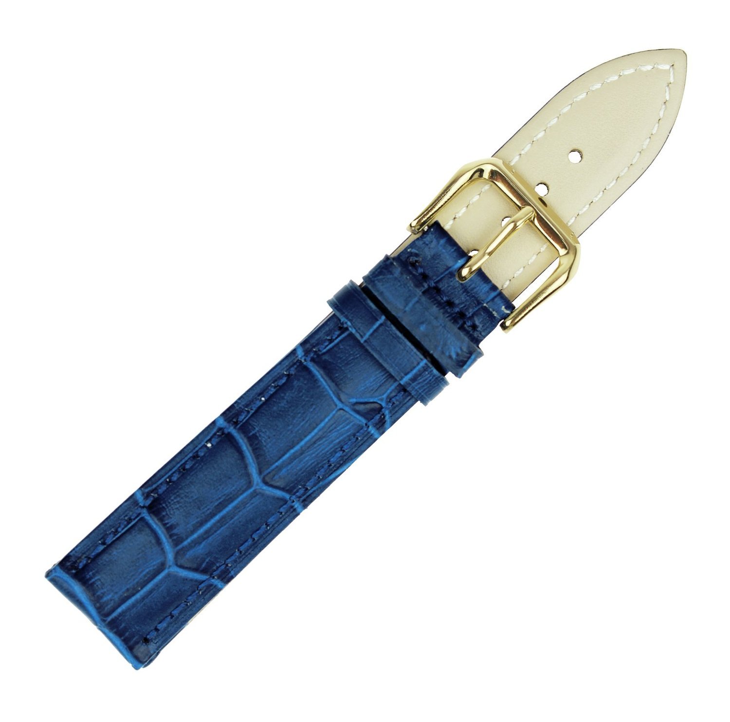 Premium Leather Watch Band - Gold Buckle, Multiple Colors for Men & Women | Dress & Casual Wear