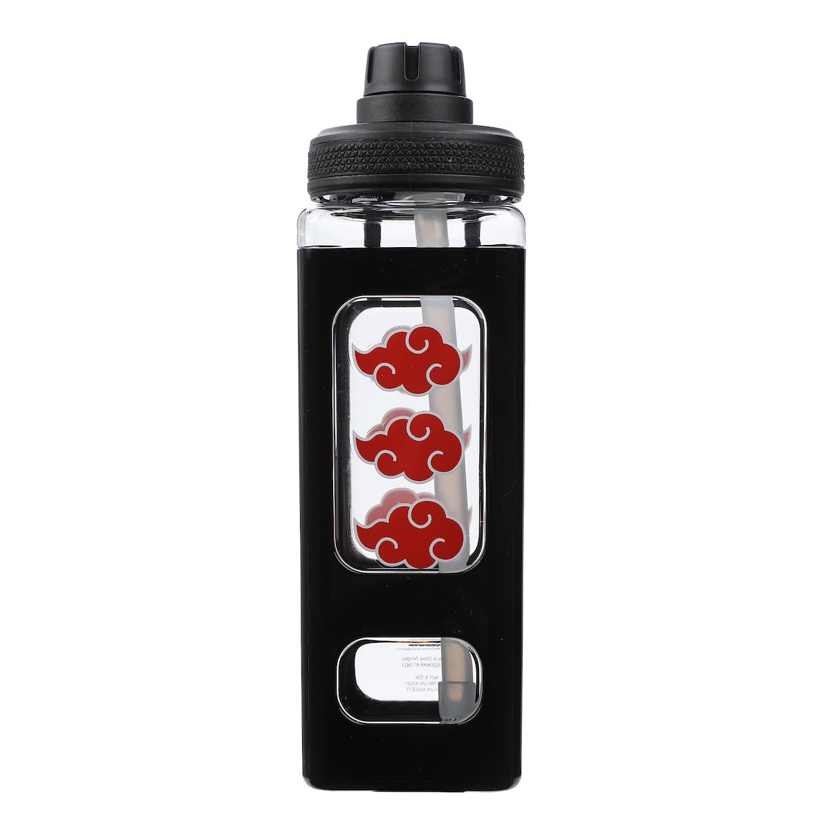 Naruto Akatsuki Red Cloud 24 Oz Water Bottle - Anime Themed Stainless Steel Insulated Tumbler for Gym, School & Outdoor Activities