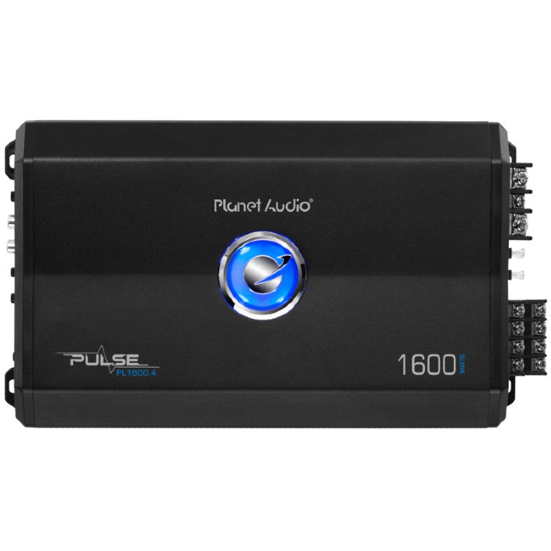 Planet Audio PL1600.4 1600W 4-Channel Car Amplifier - High Power Bridgeable Stereo Amp for Car Audio System | Perfect for Trucks, SUVs & Custom Car Audio Upgrades