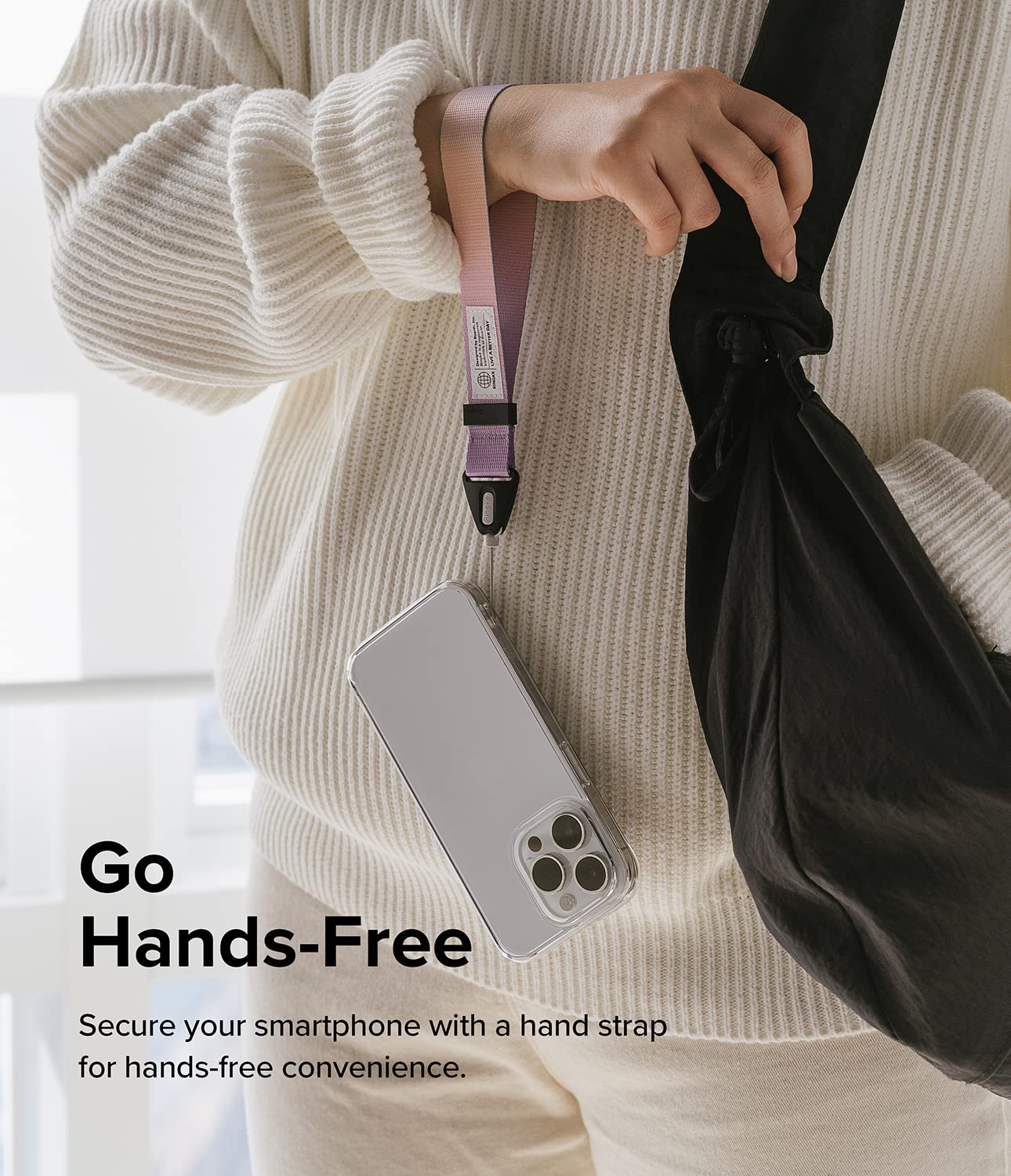 Ringke Adjustable Universal Phone Wrist Strap - Durable Camera Lanyard for Smartphones | Compatible with iPhone, Samsung & Most Phone Cases | Perfect for Travel, Hiking & Outdoor Activities (Aurora)