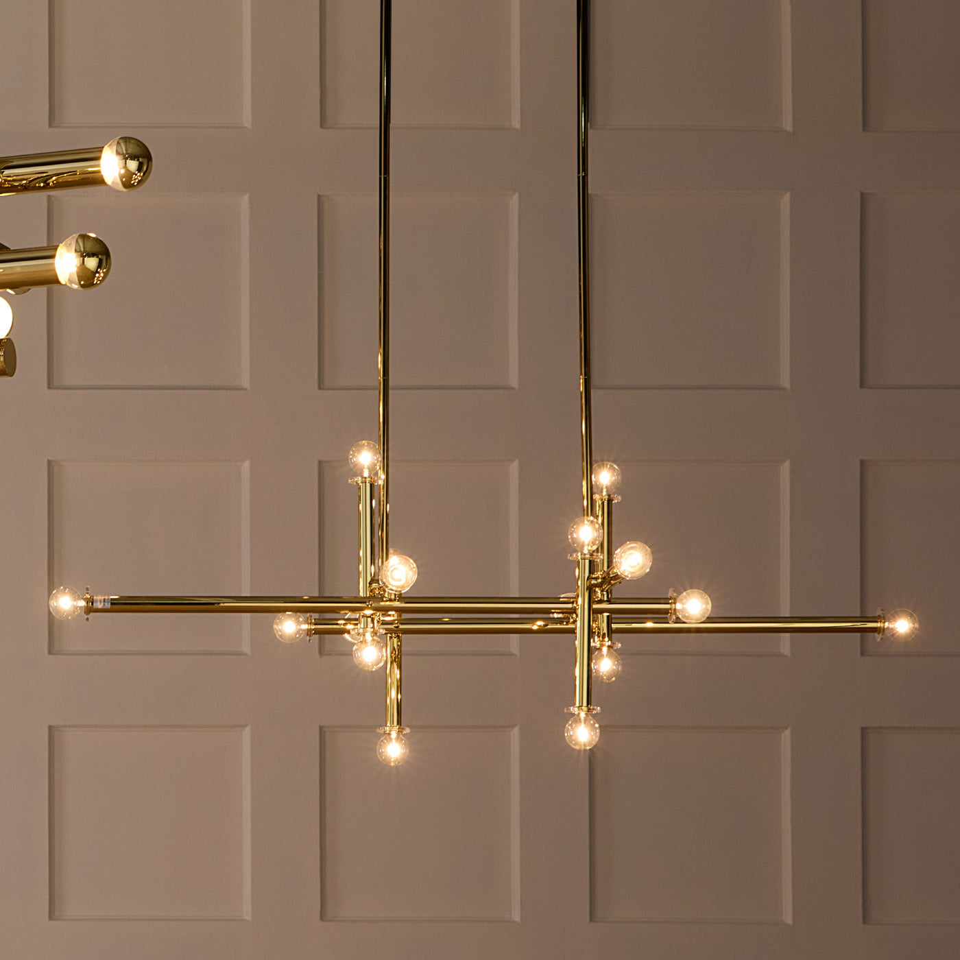Milano Linear Chandelier - Modern 6-Light LED Pendant Lighting Fixture for Dining Room, Kitchen Island & Living Room Decor
