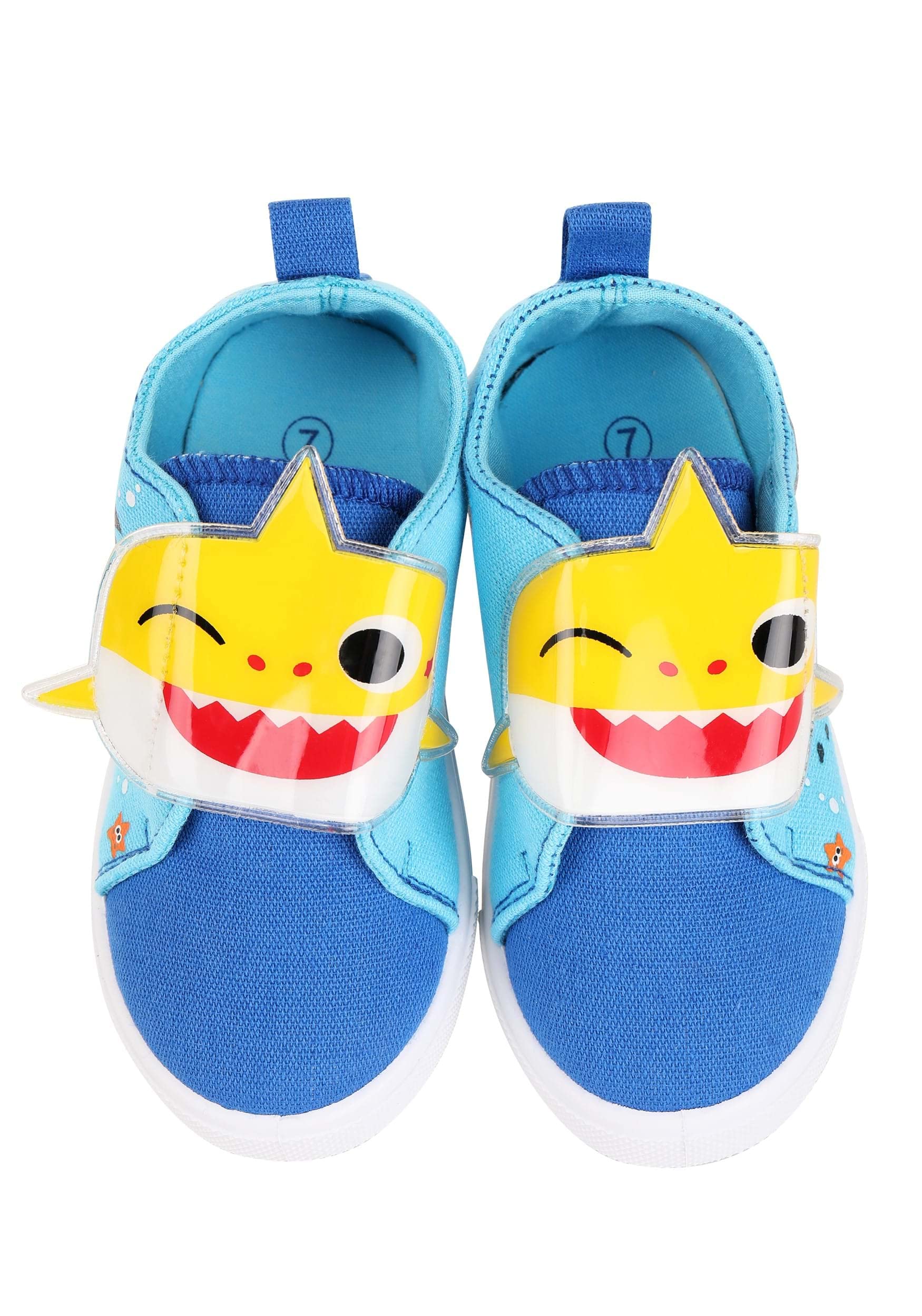 **Baby Shark Velcro Strap Low Top Sneakers for Toddlers - Comfortable & Lightweight Kids Shoes for Walking, Running & Playtime**