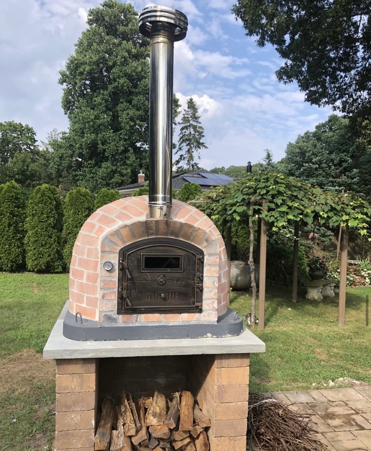 Premium Rustic Lisboa Wood Fired Pizza Oven – Best Seller for Outdoor Cooking, Backyard Parties & Authentic Italian Pizza Making