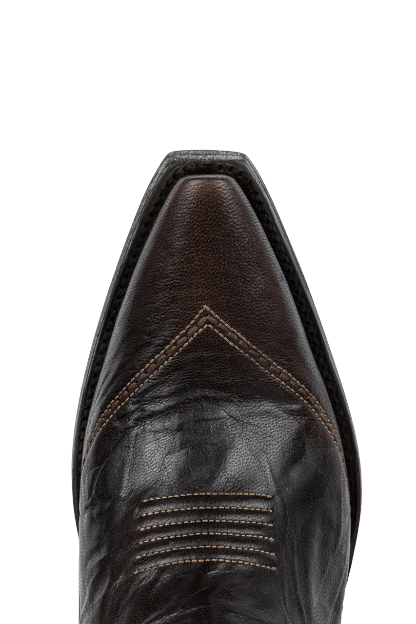 Old Gringo Orense Women's Cowboy Boots - Genuine Goat Leather Western Boots in Chocolate Brown for Country Dancing & Rodeo Events