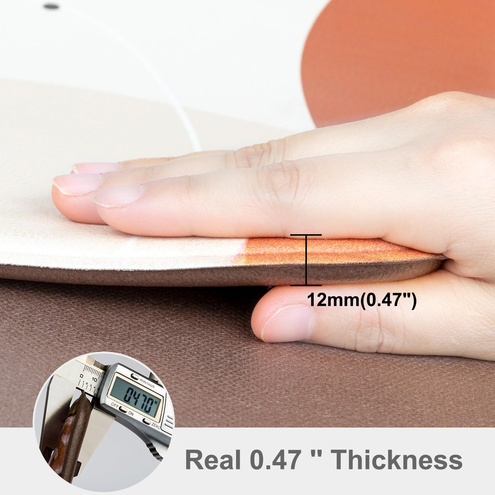 Anti-Fatigue Kitchen Mats Set of 2 - 0.47'' Thick Cushioned Floor Mats, Non-Slip Waterproof Standing Mat for Sink, Desk & Laundry - Boho Style Home Decor - Perfect for Cooking, Dishwashing & Long Standing Work