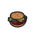 Custom Burger Patches & Icons - Iron-On & Sew-On Appliques for DIY Clothing, Hats & Bags - Perfect for Fast Food Lovers & Fashion DIY Projects