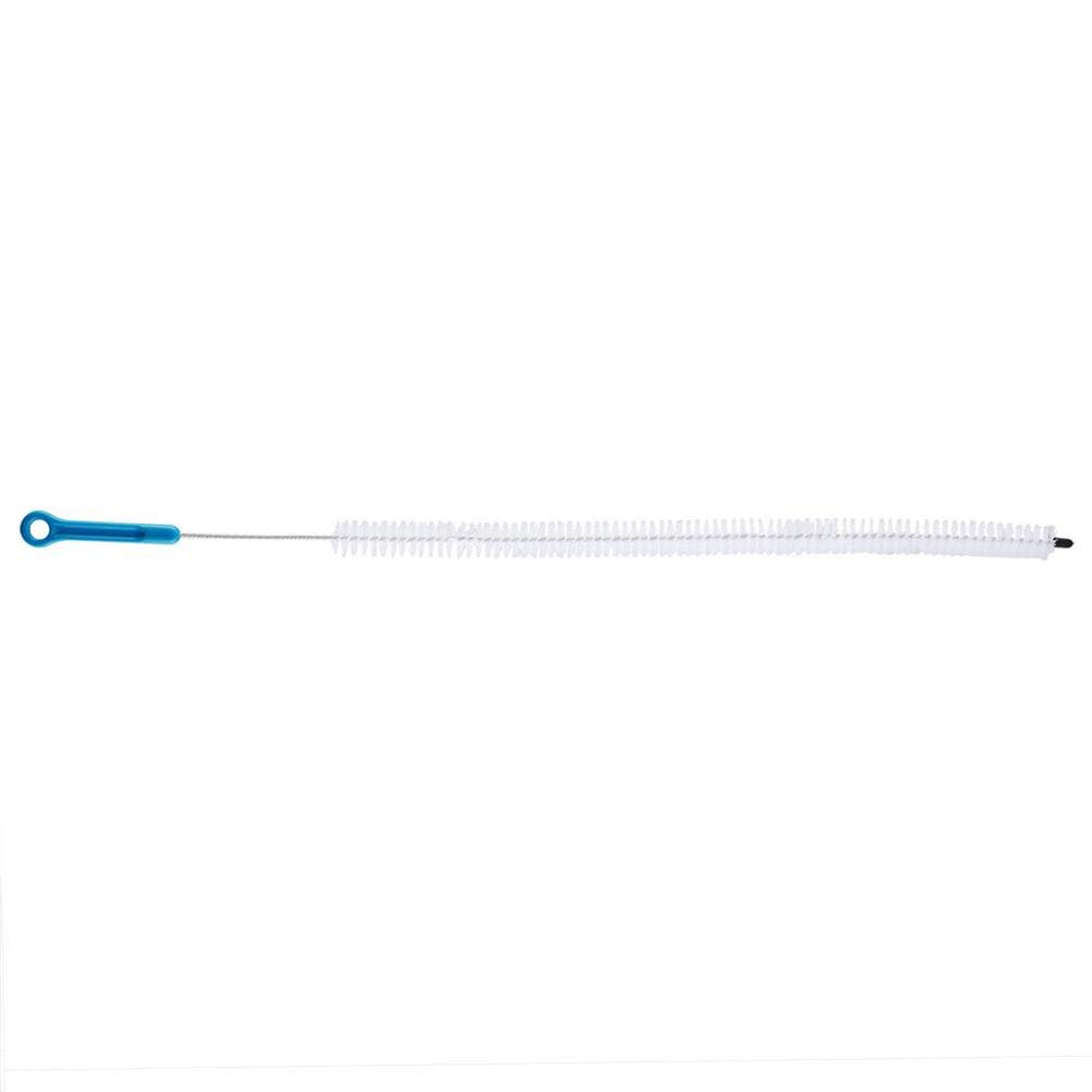 **71cm Durable Drain Overflow Cleaner - Long Flexible Brush for Bathroom, Kitchen Sink & Tub Clogs - Blue (Ideal for Hair, Soap Scum & Debris Removal)**
