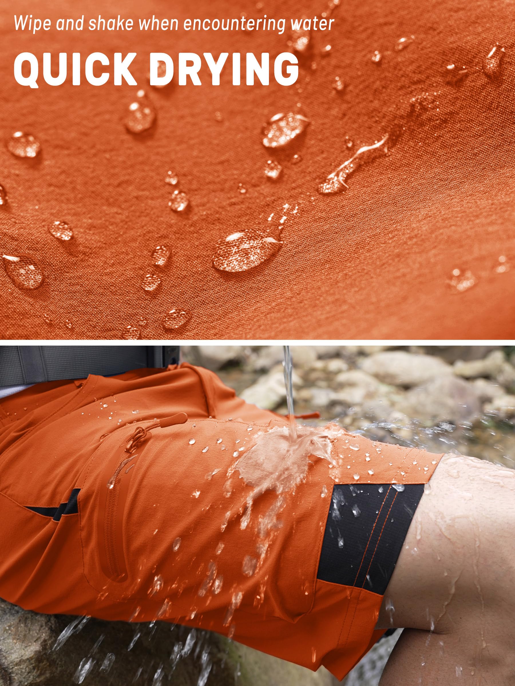 TACVASEN Men's Cycling Shorts - Mountain Bike Shorts for Men, Quick Dry, Breathable with Zip Pockets - Perfect for Outdoor Biking, Hiking & Gym Workouts