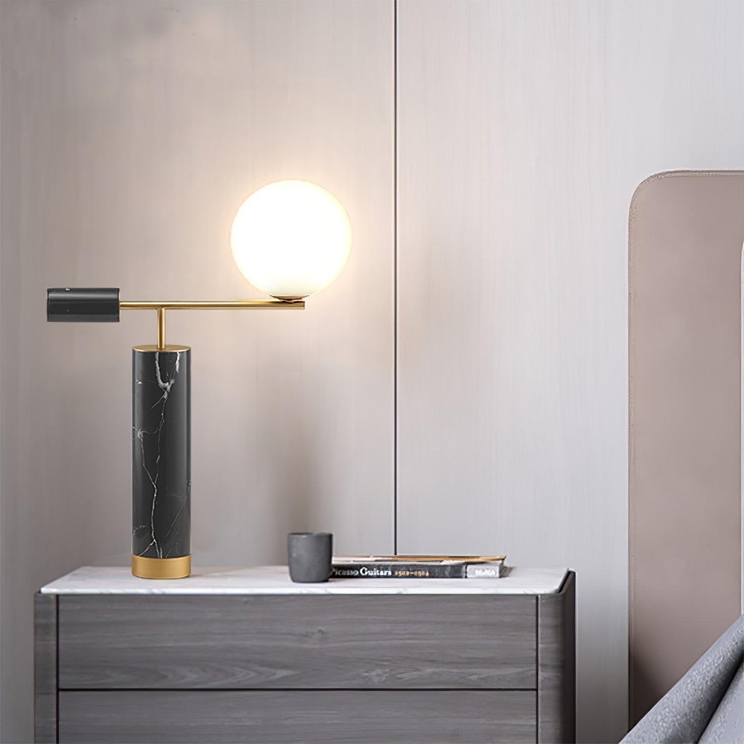 Bendik Modern Ceramic Table Lamp - Elegant Home Office Lighting for Study, Bedroom & Living Room Decor