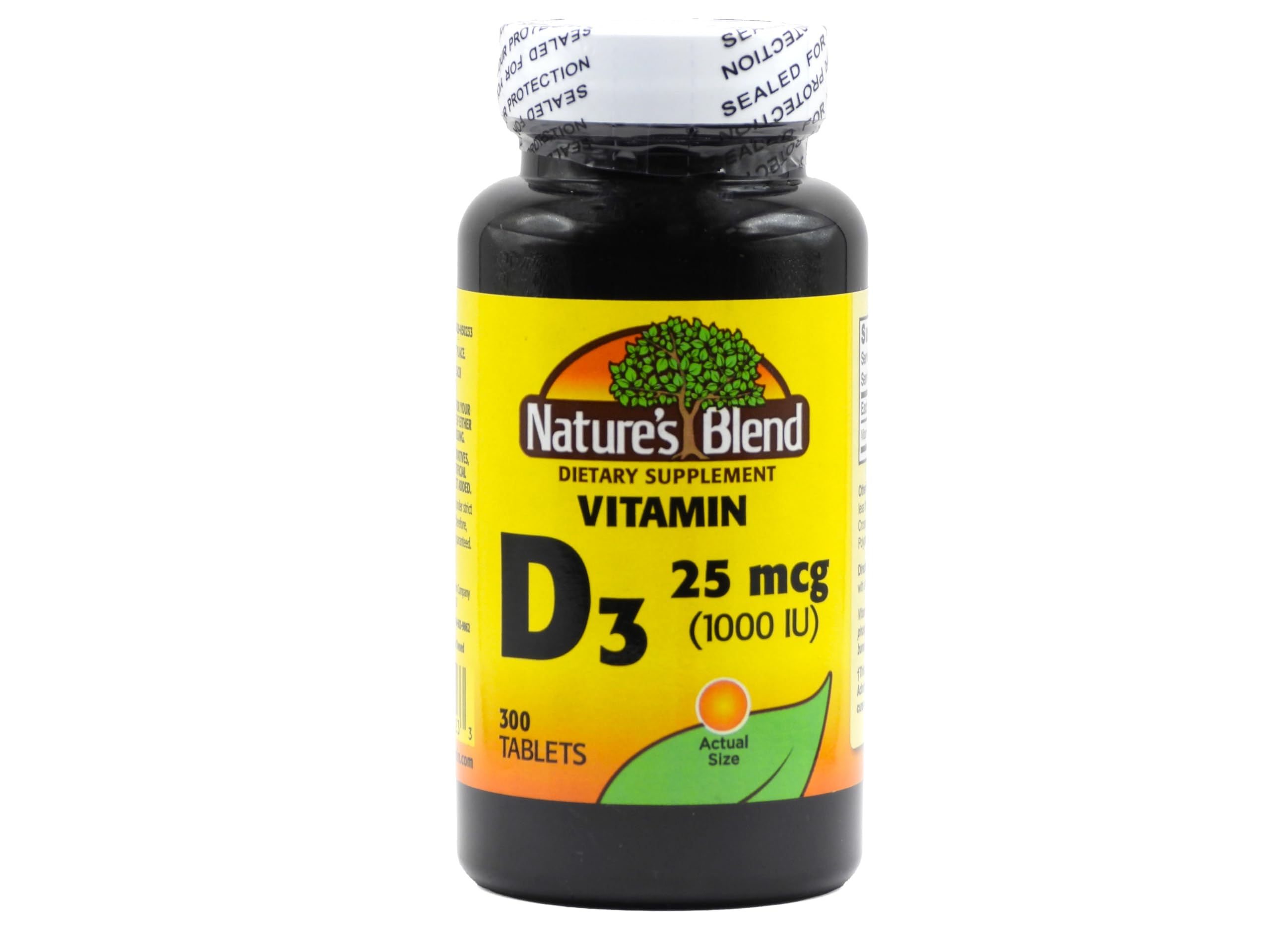 Nature's Blend Vitamin D3 1000 IU - 300 Tablets for Immune Support & Bone Health - Daily Supplement for Adults & Kids - Supports Energy & Mood - Perfect for Winter Months & Indoor Lifestyles