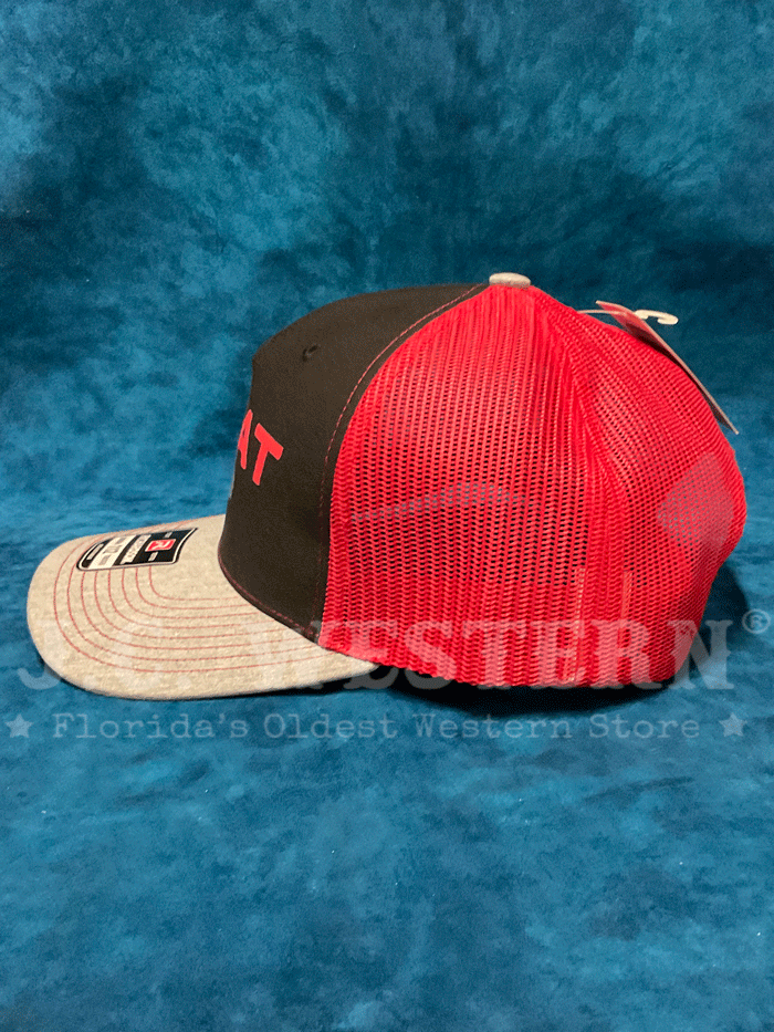 Ariat A300082664 Bucking Bronco Cap - Black & Red Cowboy Hat for Men & Women | Perfect for Rodeo, Horseback Riding & Outdoor Adventures