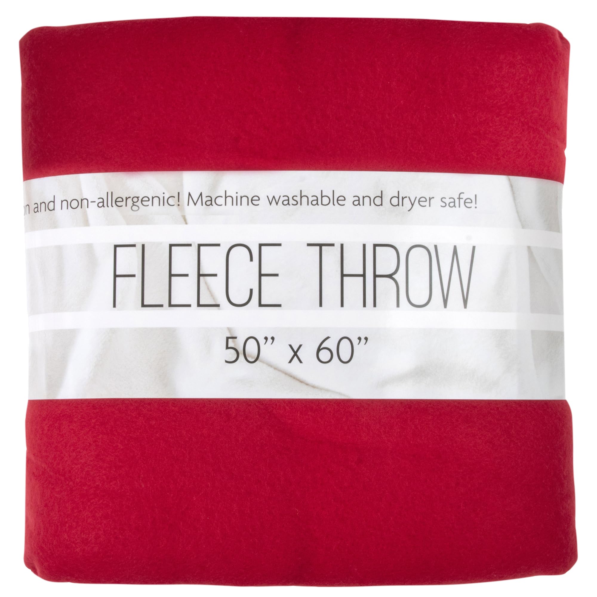 50x60 Ultra Soft Hypoallergenic Fleece Throw Blanket - Cozy Plush Blanket for Living Room, Couch, Chair & Bed - Perfect for Winter, Netflix Nights & Home Decor