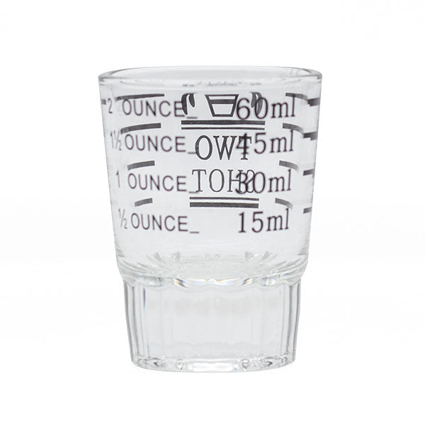Ten Mile Coffee Shot Glass - 2oz Espresso Glass Cup for Coffee Lovers - Perfect for Home, Office & Gifts | Durable & Dishwasher Safe