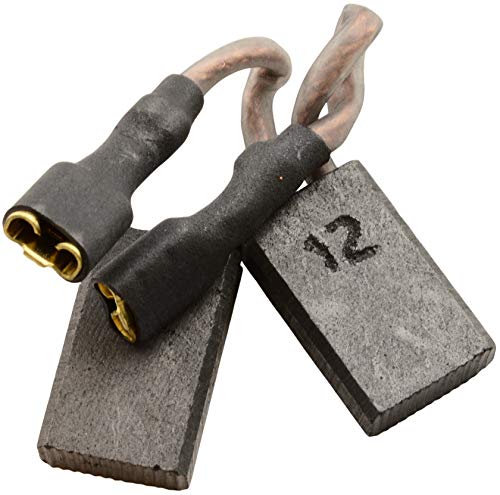 Milwaukee AGS15-125C Carbon Brushes Replacement - Compatible with Milwaukee AGS15-125C Power Tools - Automatic Stop Feature with Cable & Spring - Fits Models 4.931.381.391 & 4931 3813 91 - Ideal for DIY Projects, Woodworking, and Professional Construction Use
