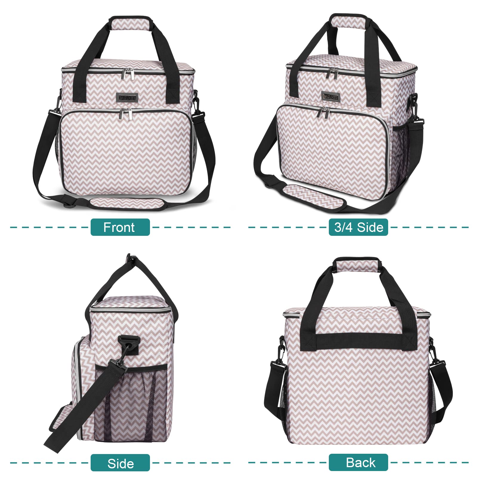BAGLHER Dog Travel Bag - Durable Pet Carrier with 2 Food Containers & Collapsible Bowls | All-in-One Pet Travel Accessories Kit for Dogs, Cats & Small Animals | Perfect for Road Trips, Air Travel & Outdoor Adventures