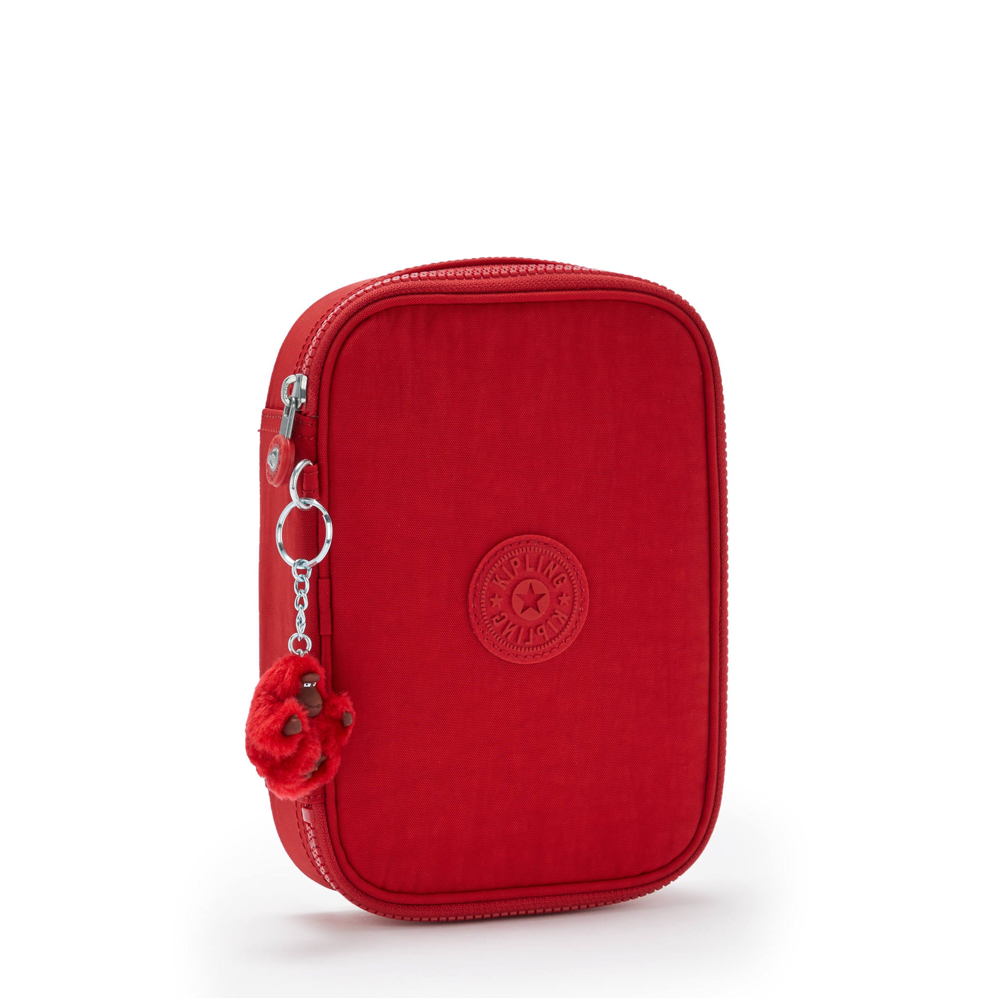 Kipling 100 Pens Pencil Case - Cherry Tonal Color School & Office Stationery Organizer for Students, Teachers & Professionals