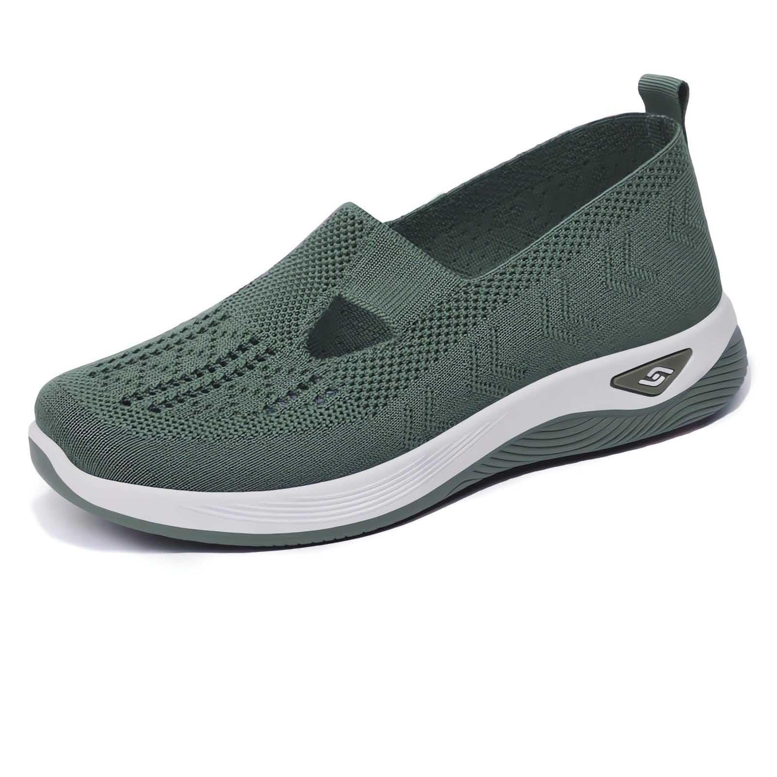 Women's Breathable Mesh Slip-On Walking Sneakers - Lightweight Non-Slip Casual Shoes for Work, Travel & Everyday Comfort | Perfect for Office, Commuting & Outdoor Activities