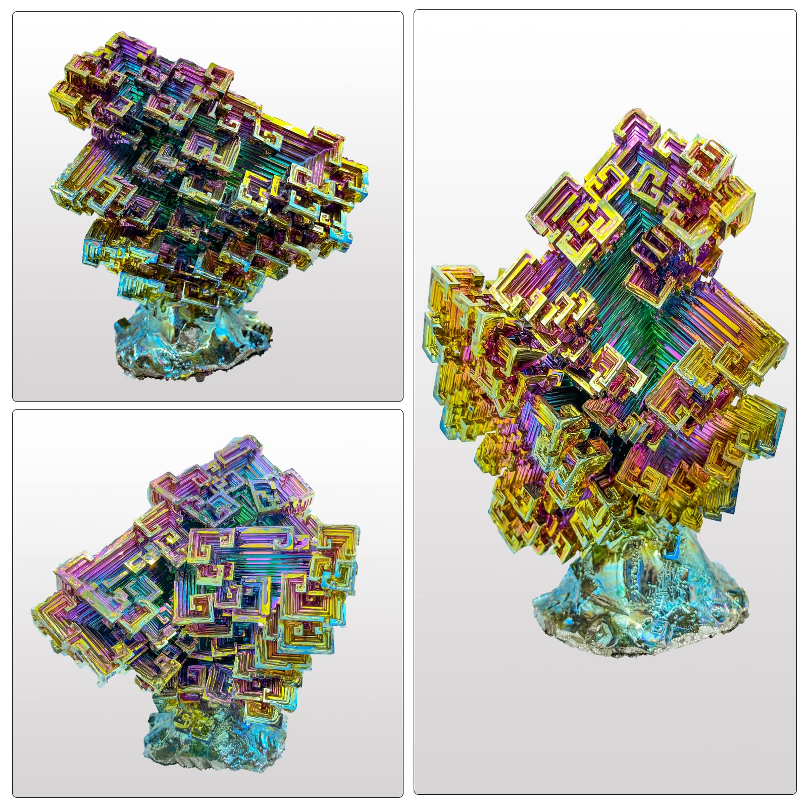 Natural Rainbow Bismuth Ore - Stunning Metal Crystal Specimen for Mineral Collectors & Unique Home Decor | Perfect Crystal Gift for Science Enthusiasts & Spiritual Healing