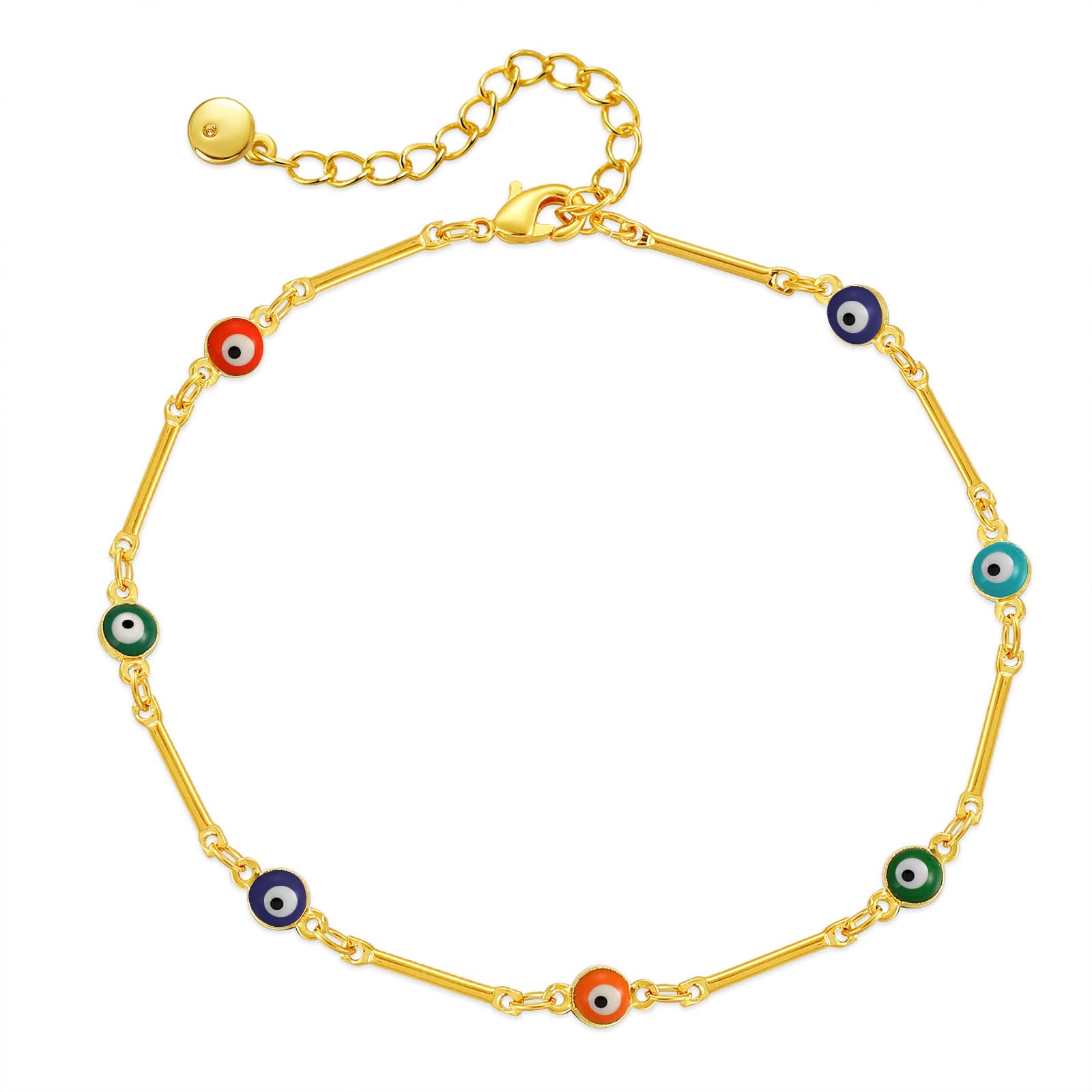 18K Gold Plated Anklet Bracelet for Women - Elegant Adjustable Ankle Chain Jewelry - Perfect for Beach, Party & Everyday Wear